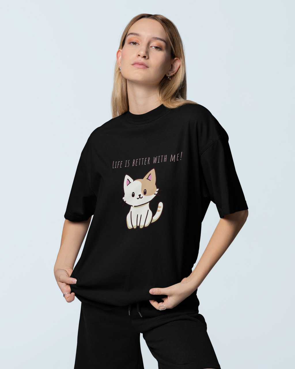 Purrfectly Better Premium Oversized T-shirt - Dorcus Wear