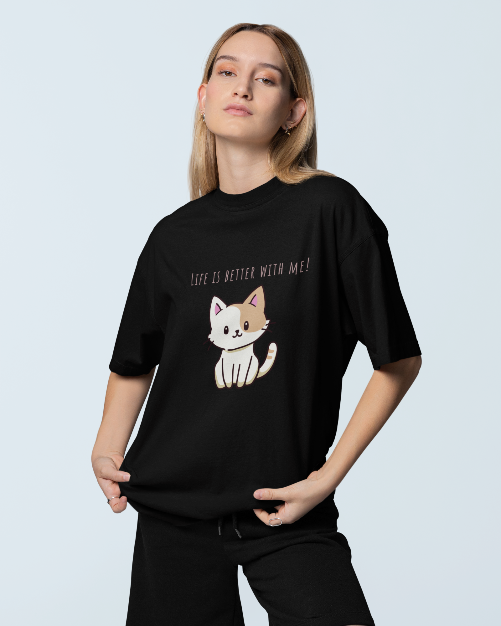 Purrfectly Better Premium Oversized T-shirt - Dorcus Wear