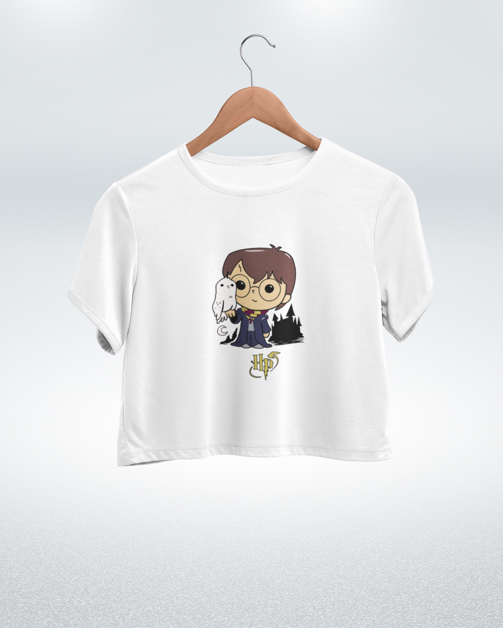 Harry Potter with Hedwig Harry Potter Crop Top - Dorcus Wear
