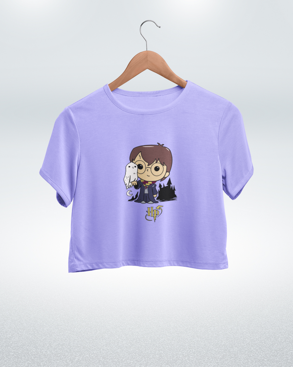 Harry Potter with Hedwig Harry Potter Crop Top - Dorcus Wear