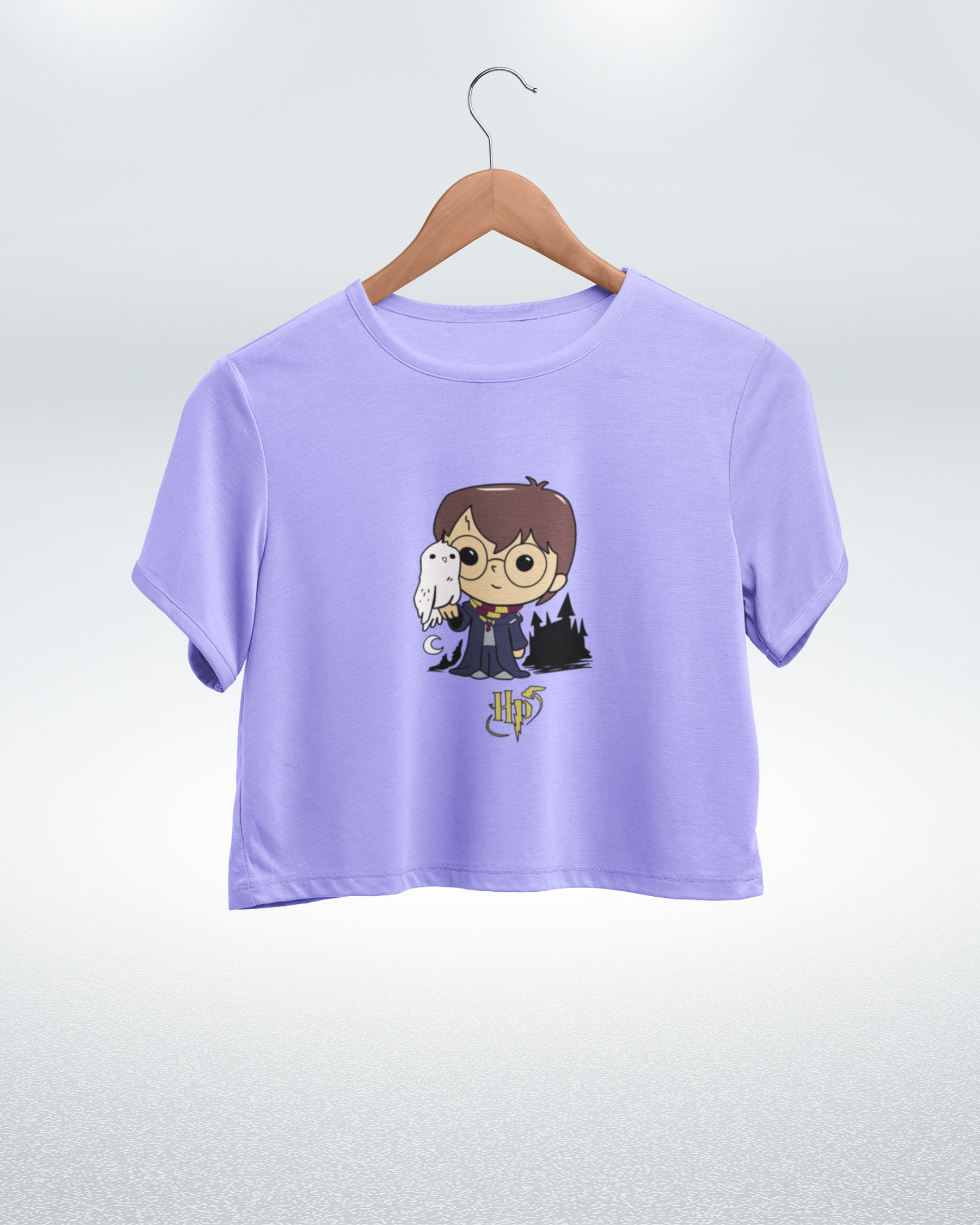 Harry Potter with Hedwig Harry Potter Crop Top - Dorcus Wear