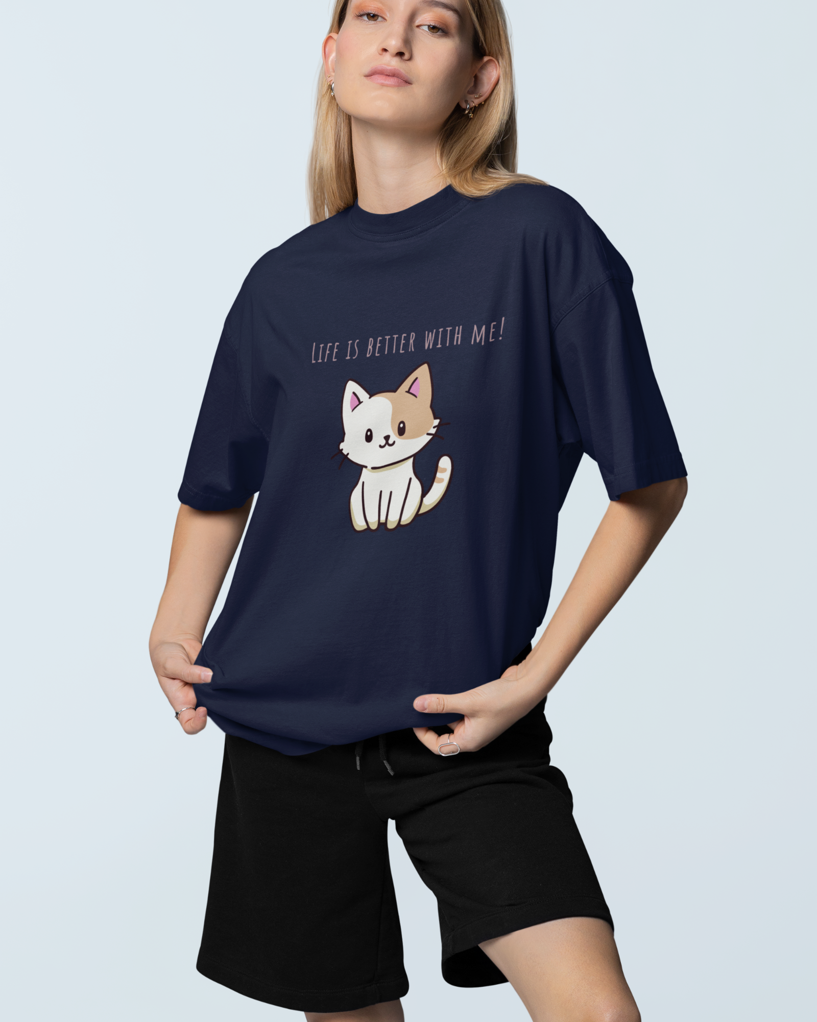 Purrfectly Better Premium Oversized T-shirt - Dorcus Wear