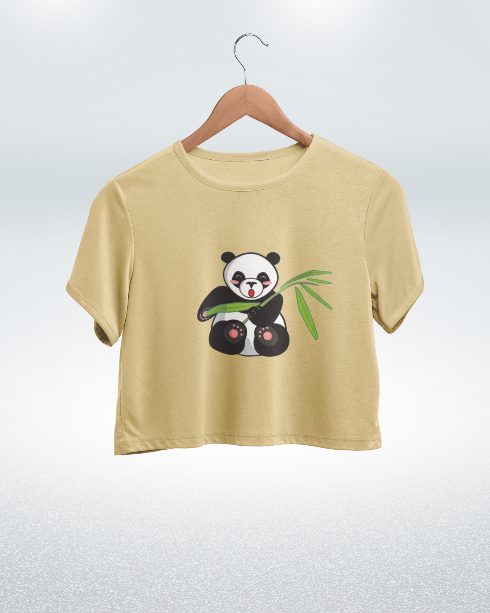Panda Cuteness Overload Crop Top - Dorcus Wear