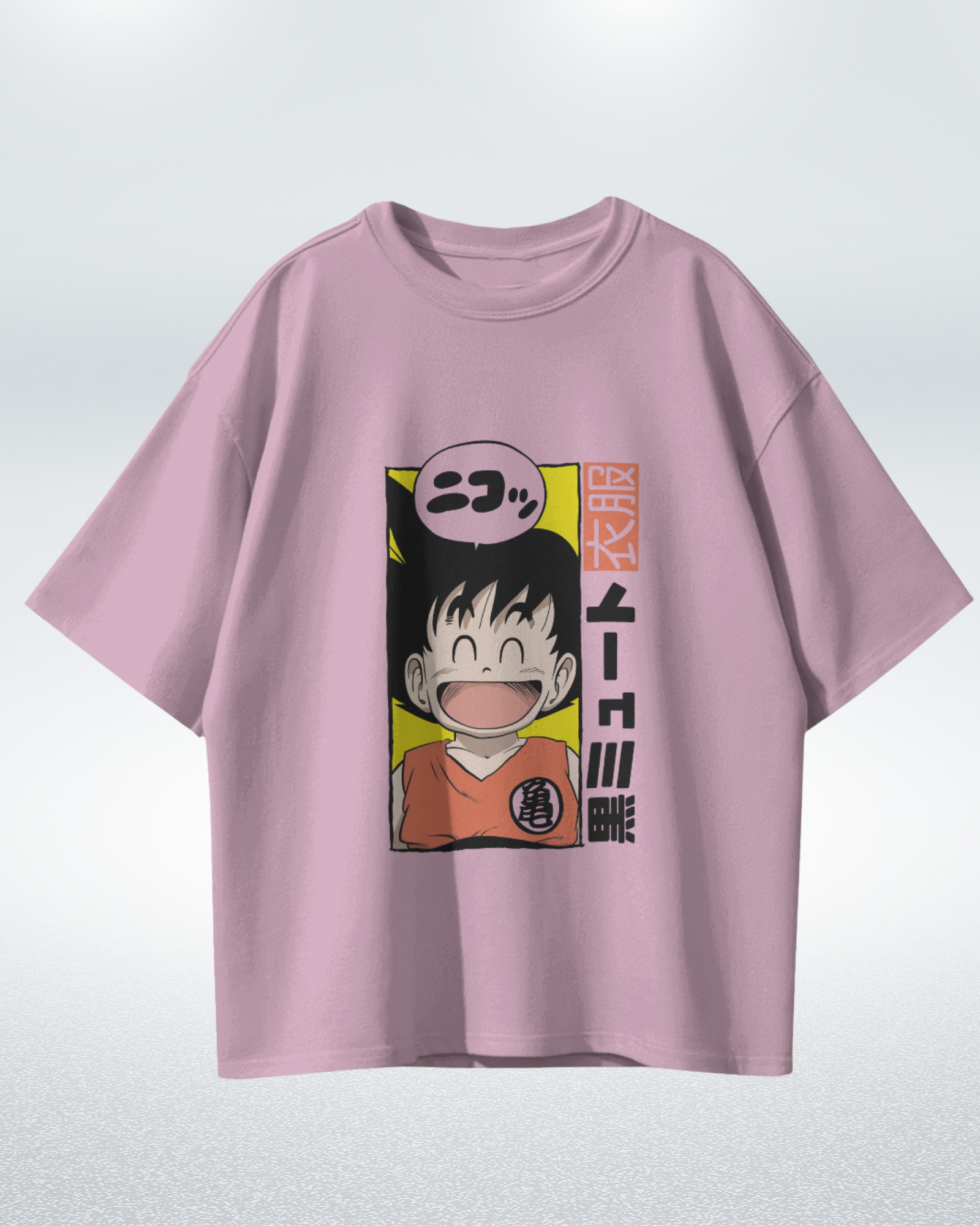 Dragon Ball Happy Goku Premium Oversized T-shirt for Ultimate Comfort and Style