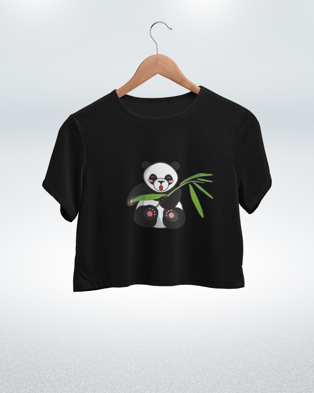 Panda Cuteness Overload Crop Top - Dorcus Wear