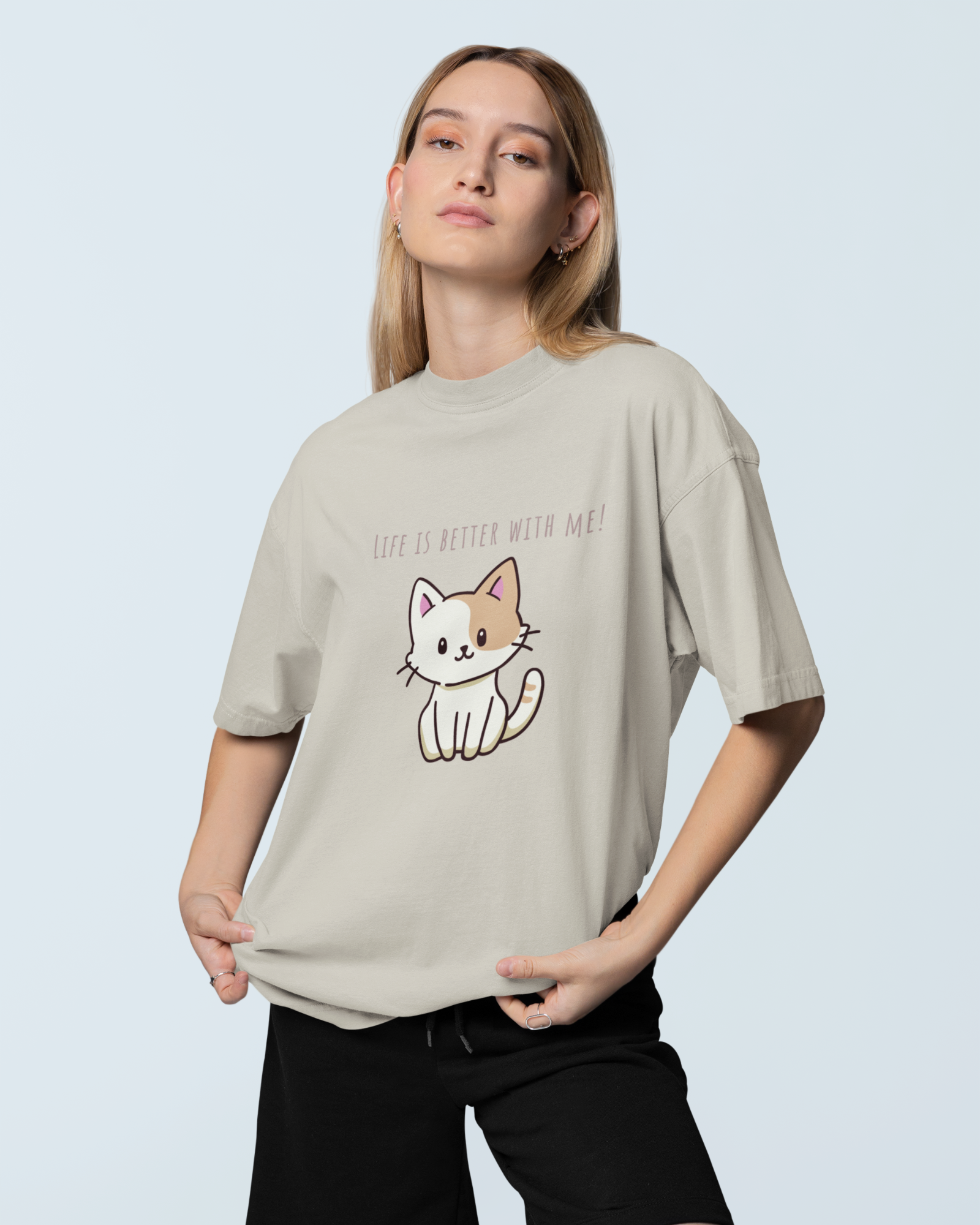Purrfectly Better Premium Oversized T-shirt - Dorcus Wear
