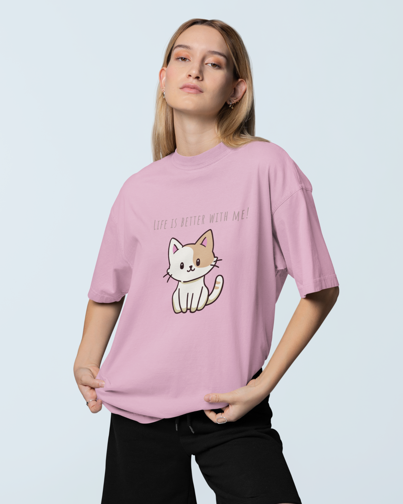Purrfectly Better Premium Oversized T-shirt - Dorcus Wear