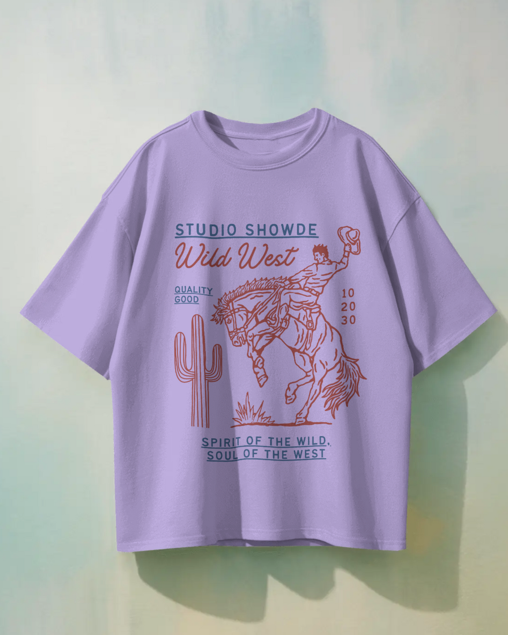 Retro Cowboy Premium Oversized T-Shirt - Dorcus Wear