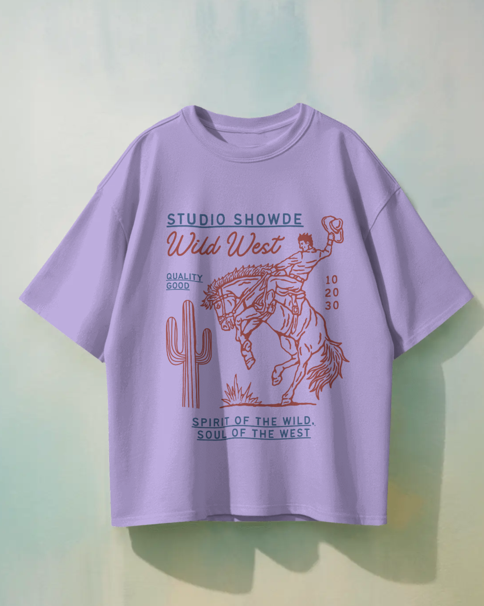 Retro Cowboy Premium Oversized T-Shirt - Dorcus Wear