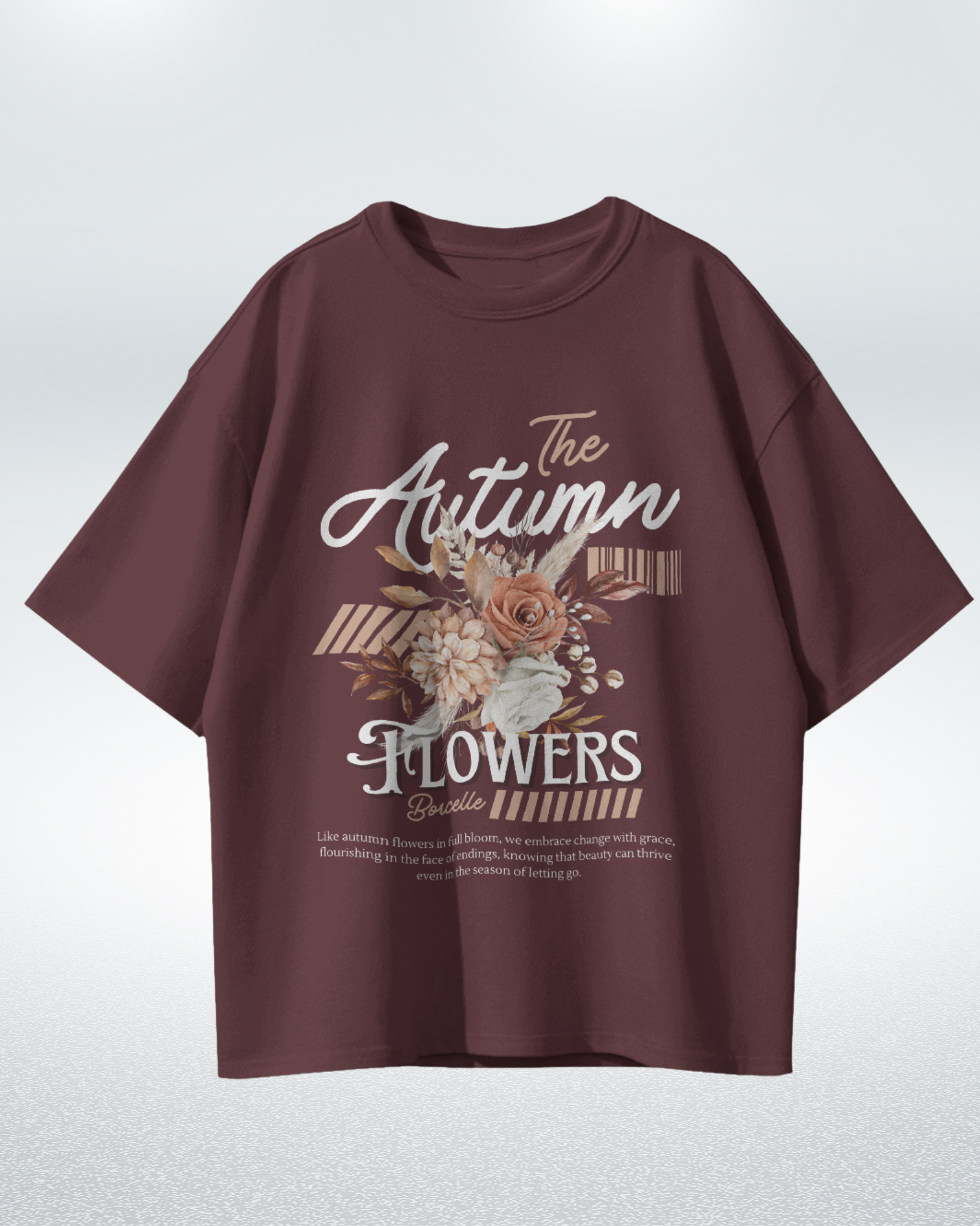 Autumn Bloom Premium Oversized T-shirt for Ultimate Comfort and Style