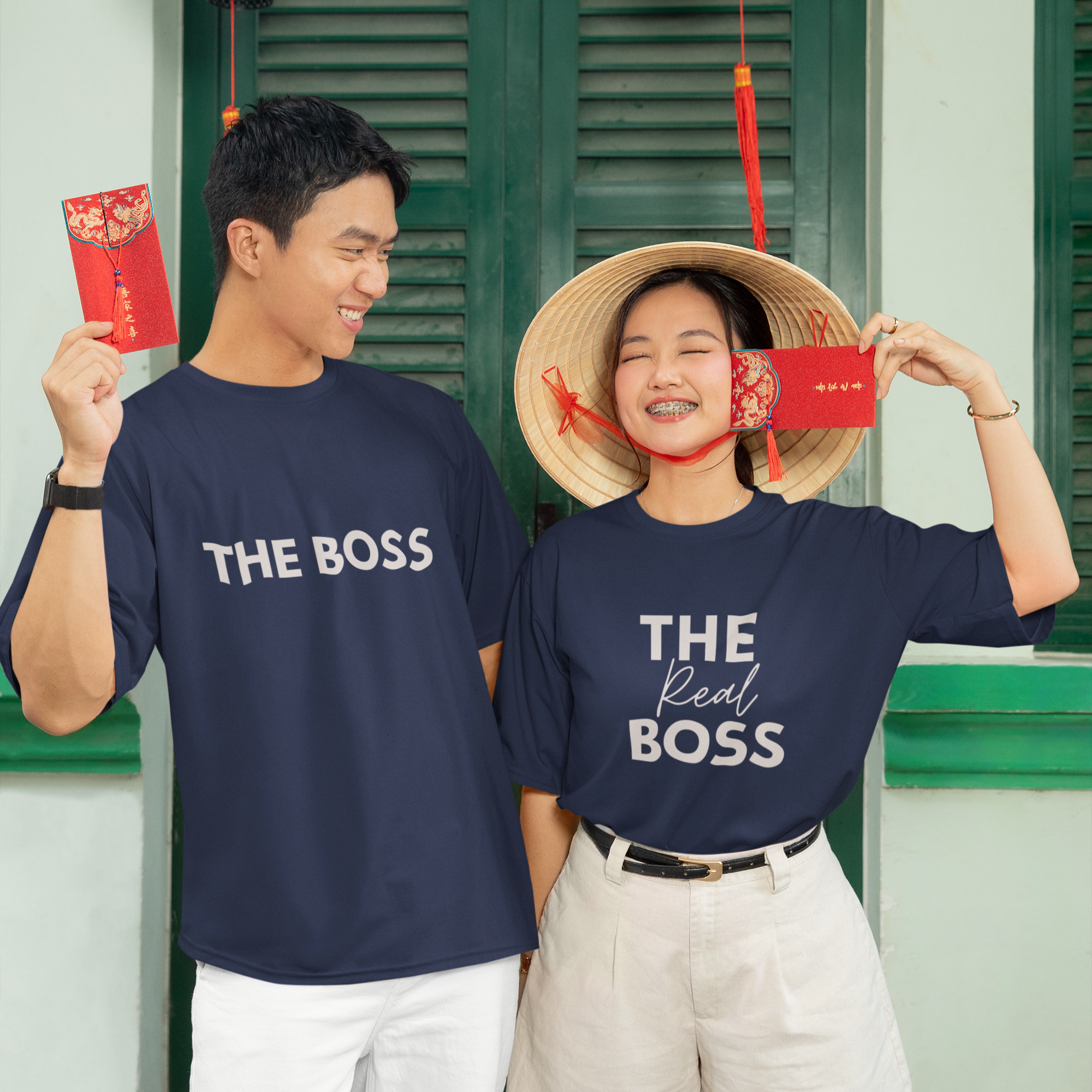 Who's The Boss? Coordinated Boss Tees for "THE BOSS" & "THE Real BOSS" - Dorcus Wear