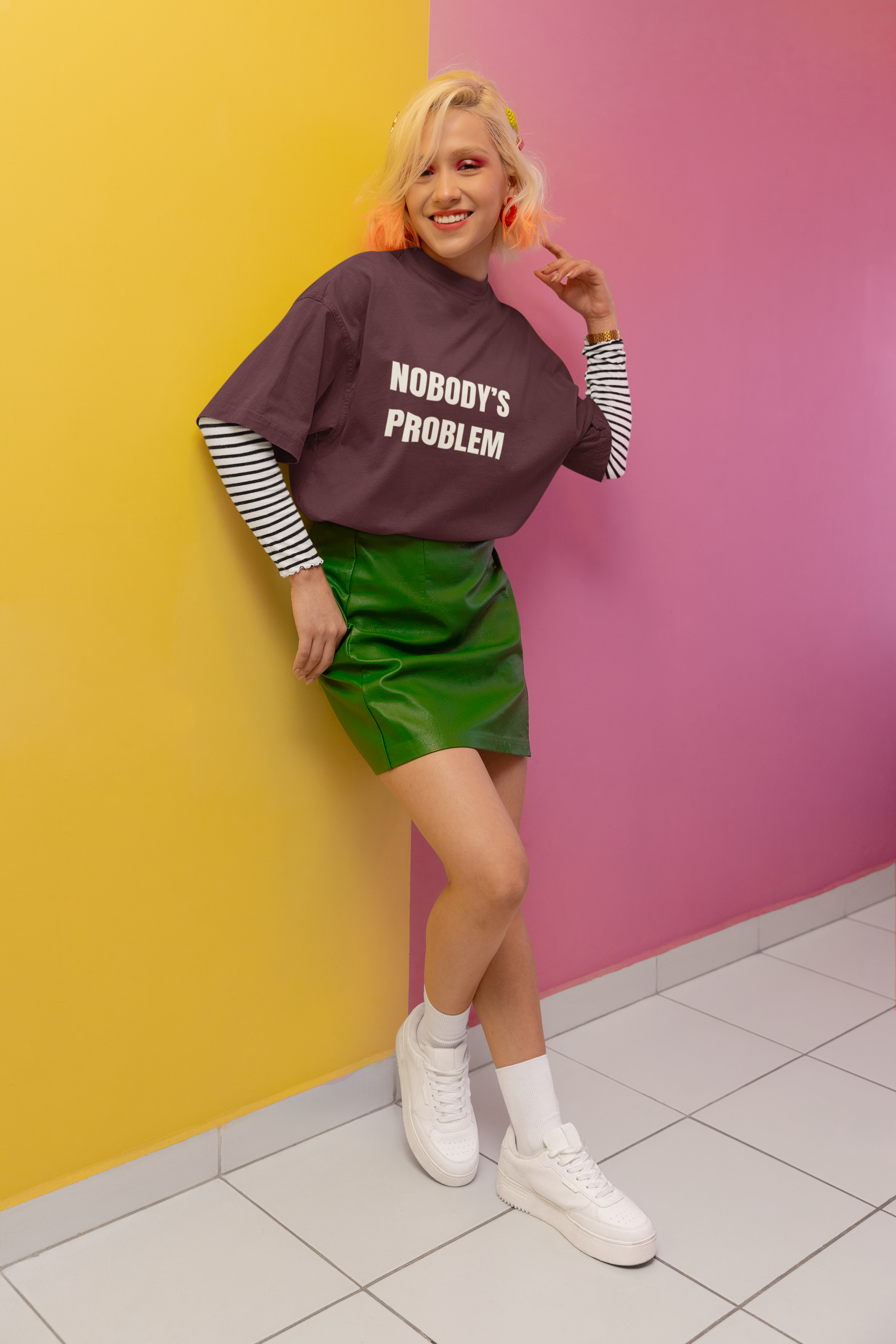 Nobody & Nobody's Problem – Matching Attitude Tees for Couples with Bold Style - Dorcus Wear