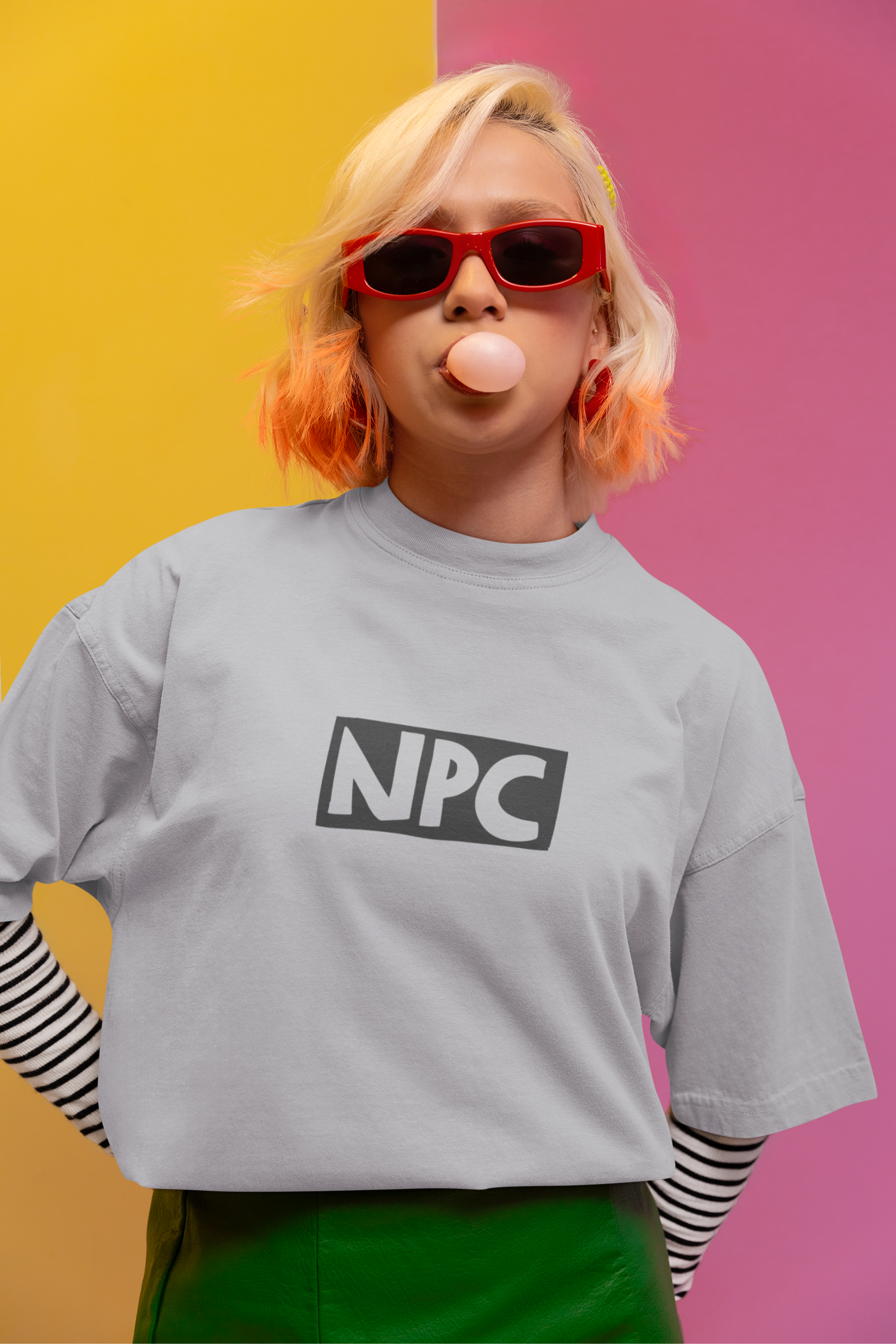 Main Character NPC T-Shirts for Couples and Friends - Oversized Style - Dorcus Wear