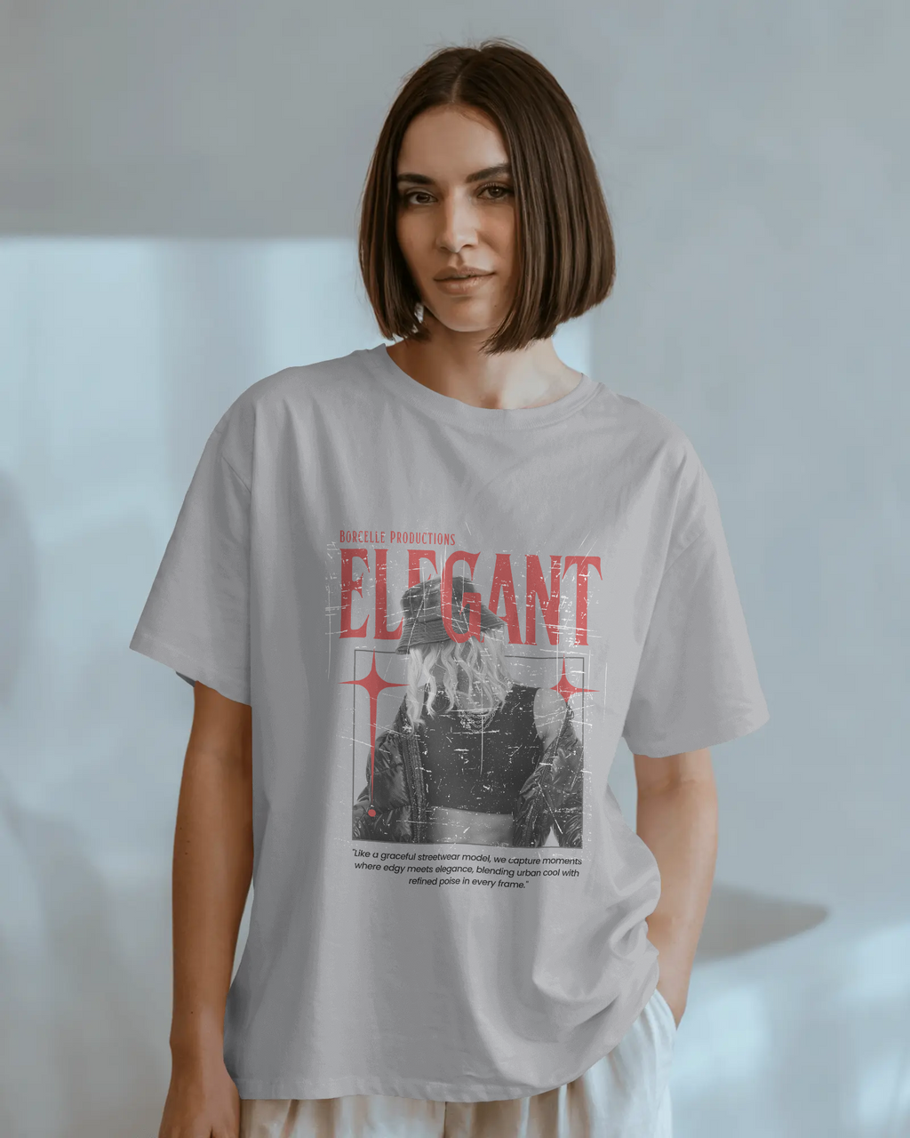 Urban Elegance Premium Oversized T-shirt: The Perfect Blend of Edge and Grace