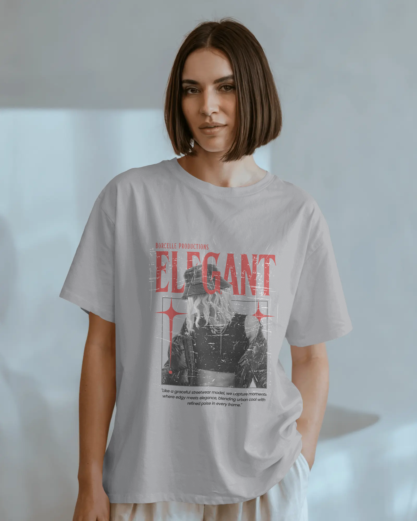 Urban Elegance Premium Oversized T-shirt: The Perfect Blend of Edge and Grace