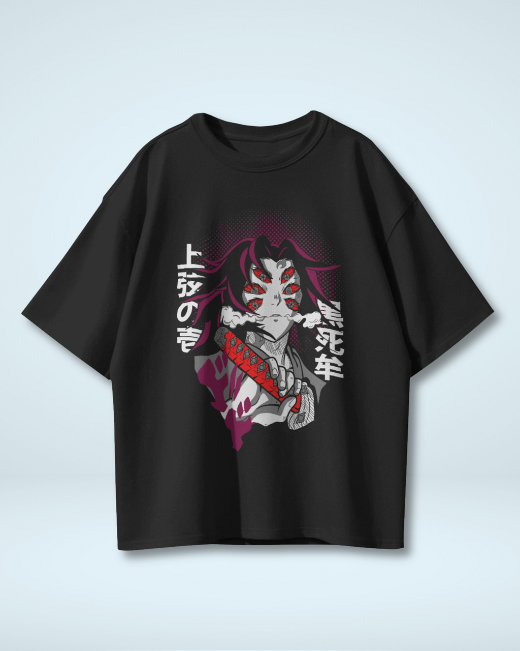 Upper Moon One Kokushibo T-shirt | Premium Oversized Demon Slayer T-Shirt