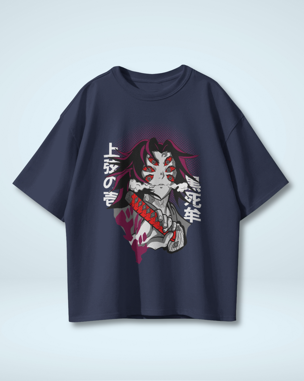 Upper Moon One Kokushibo T-shirt | Premium Oversized Demon Slayer T-Shirt