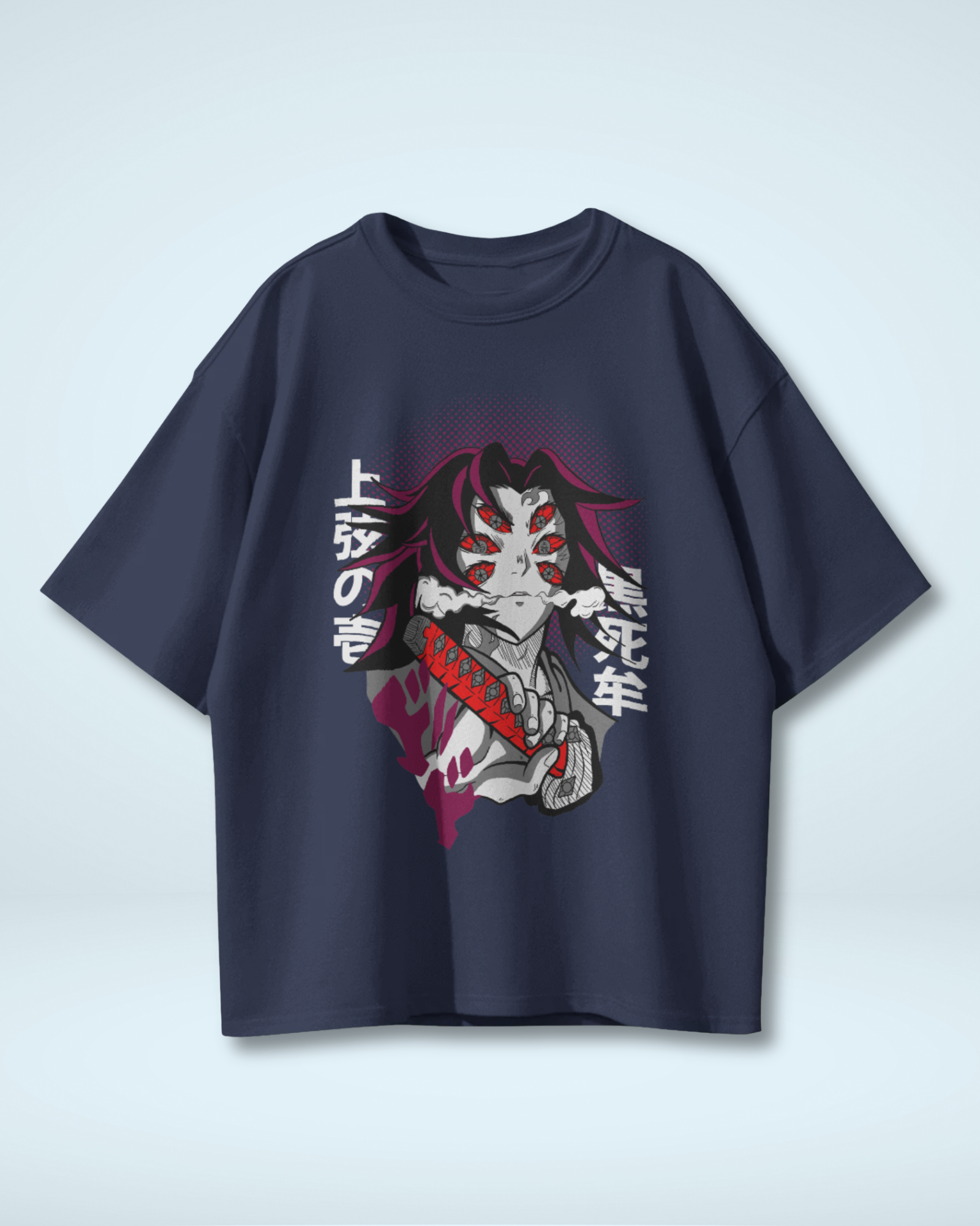 Upper Moon One Kokushibo T-shirt | Premium Oversized Demon Slayer T-Shirt