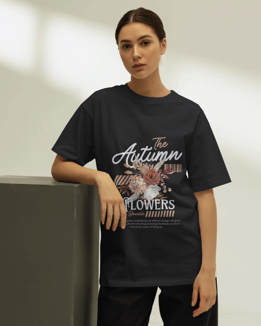 Autumn Bloom Oversized T-shirt