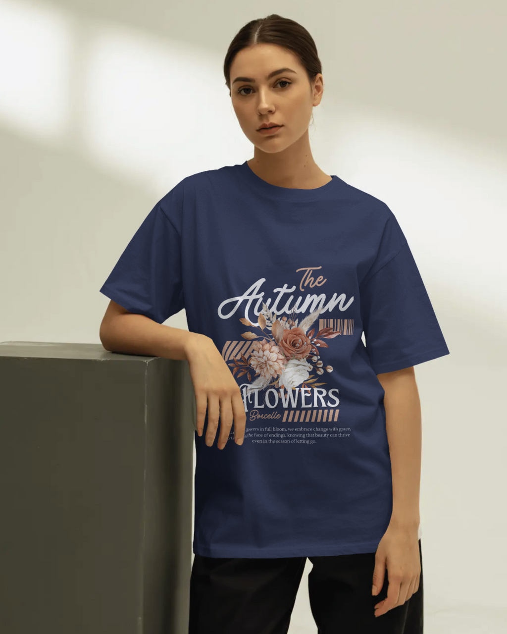 Autumn Bloom Oversized T-shirt