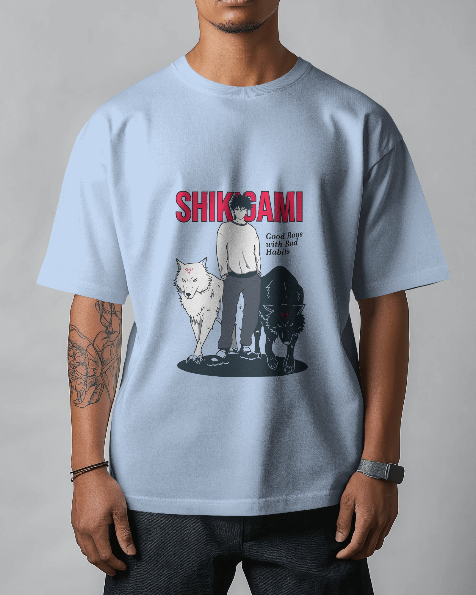 Megumi Fushiguro Oversized T-shirt | Shikigami Summoner | Jujutsu Kaisen | Premium T-shirt