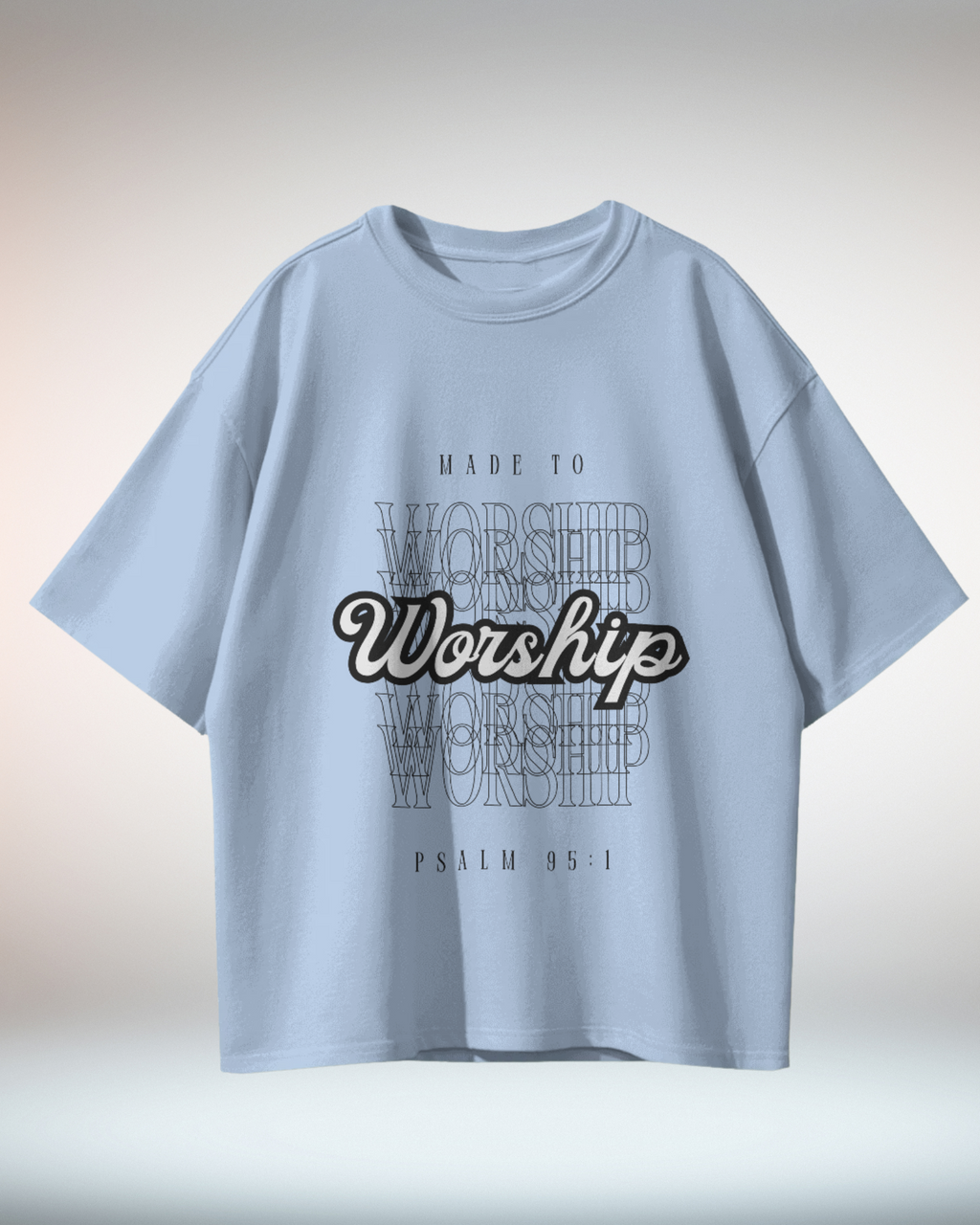 Black White Grunge Minimal Typographic Christian Religious TShirt - Dorcus Wear