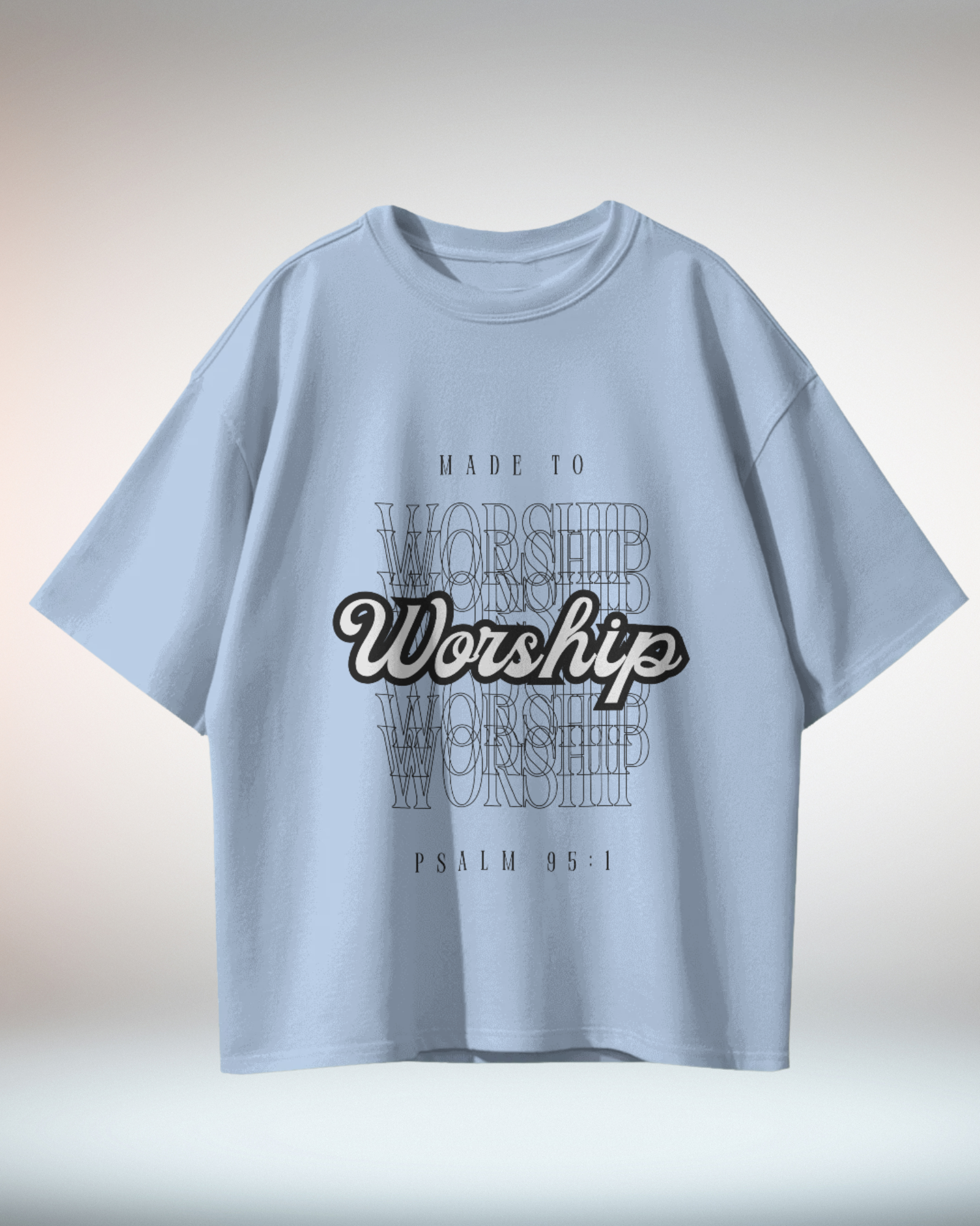 Black White Grunge Minimal Typographic Christian Religious TShirt - Dorcus Wear