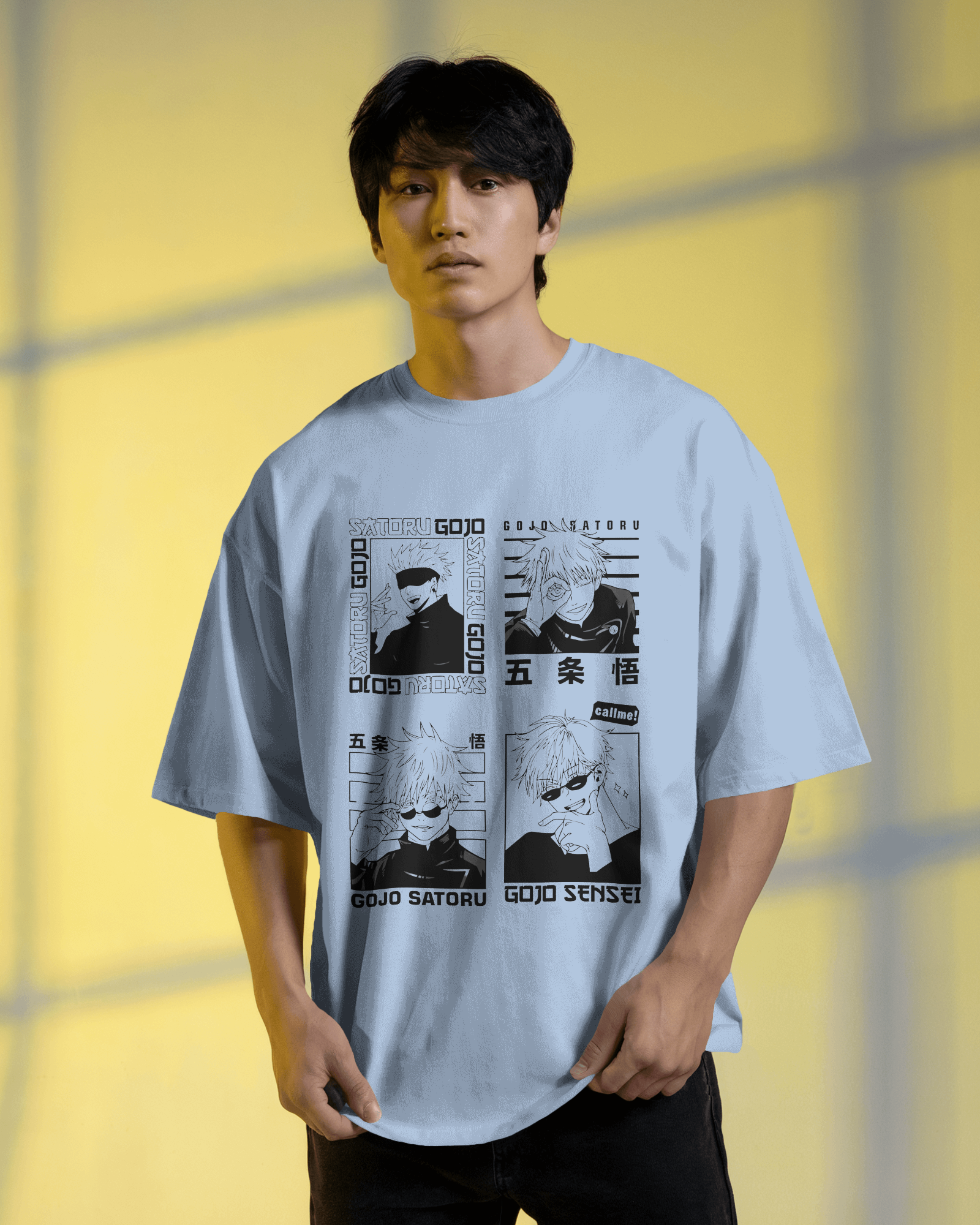 Gojo Satoru T-Shirt | Jujutsu Kaisen Premium Oversized Tee