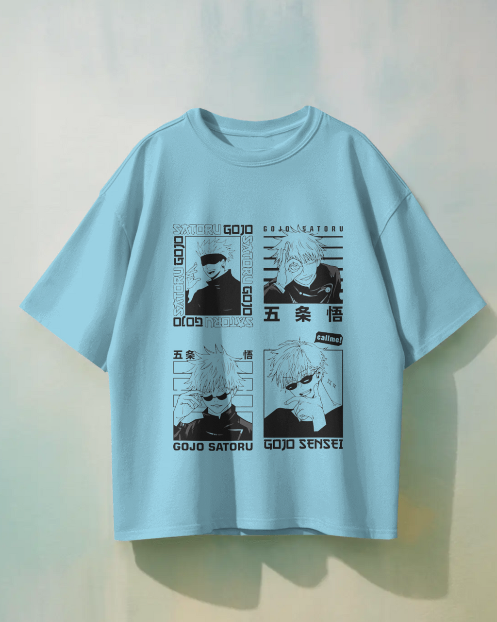 Gojo Satoru T-Shirt | Jujutsu Kaisen Premium Oversized Tee