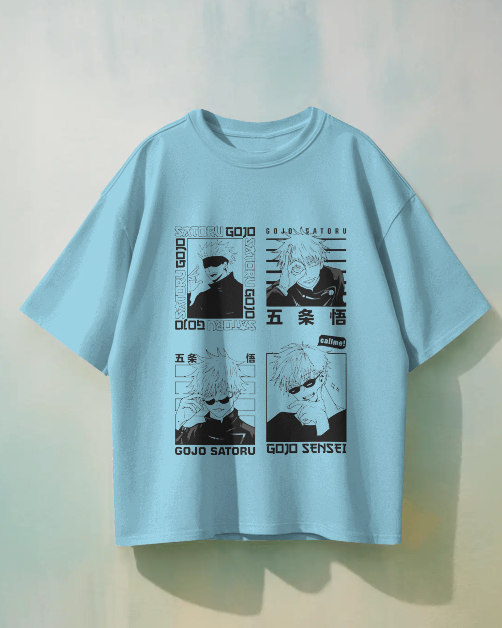 Gojo Satoru T-Shirt | Jujutsu Kaisen Premium Oversized Tee