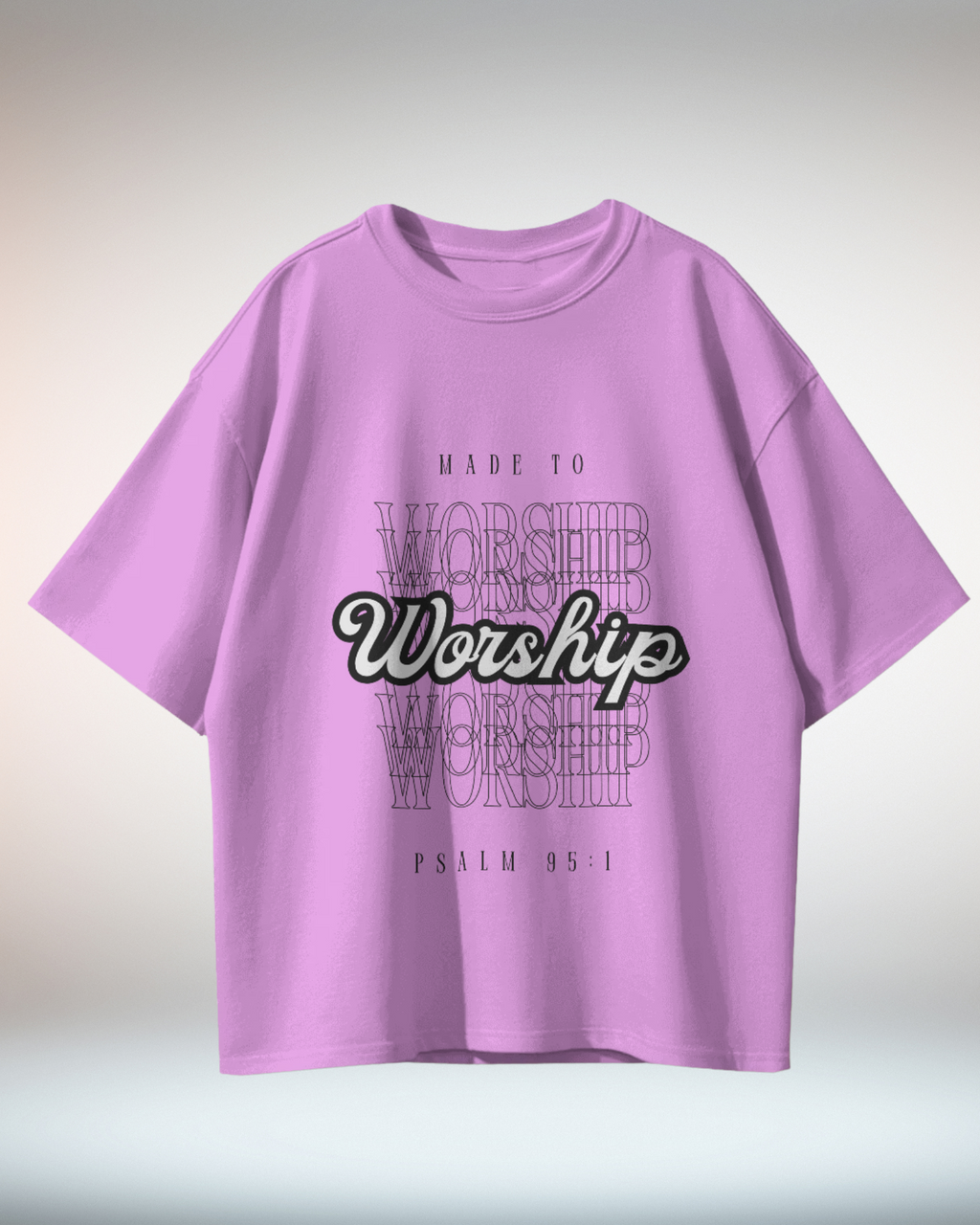 Black White Grunge Minimal Typographic Christian Religious TShirt - Dorcus Wear