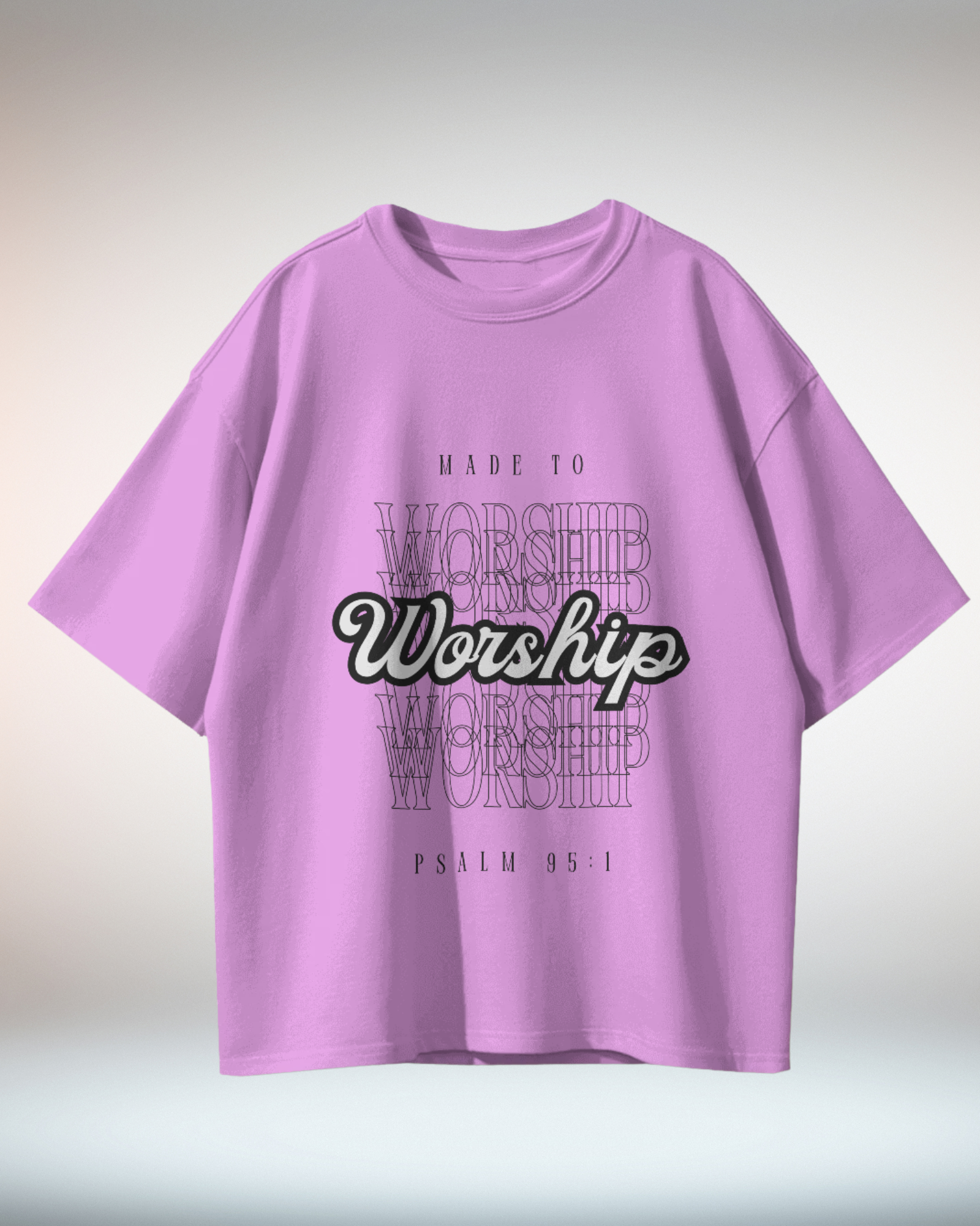 Black White Grunge Minimal Typographic Christian Religious TShirt - Dorcus Wear