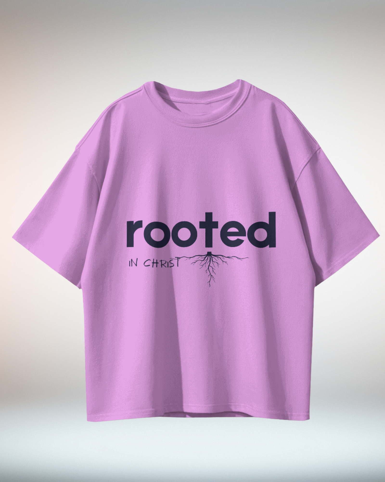 Blue Peach Minimal Typographic Christian Religious TShirt - Dorcus Wear
