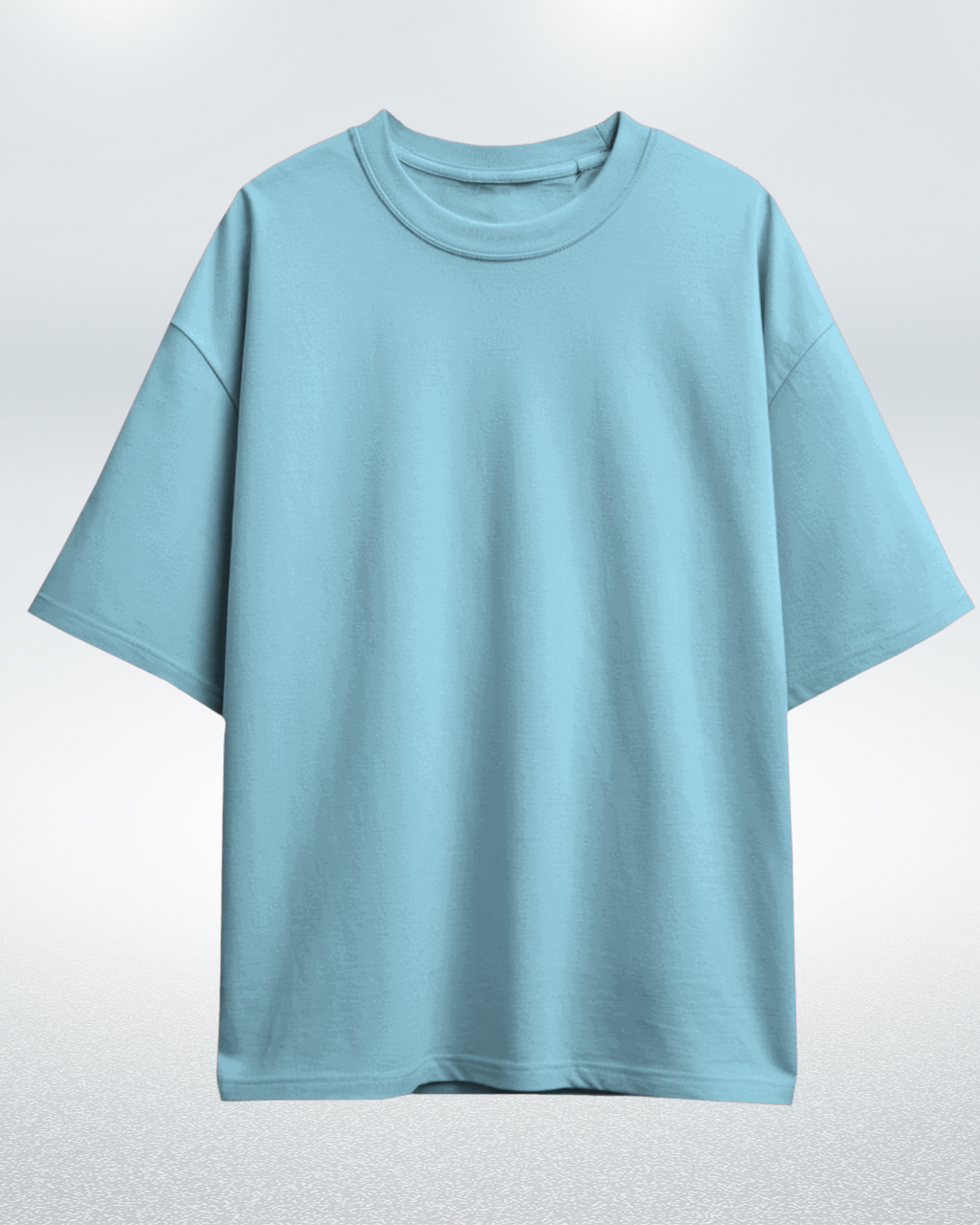 Baby Blue Basic Oversized T-shirt for Comfortable Fashion - Dorcus Wear