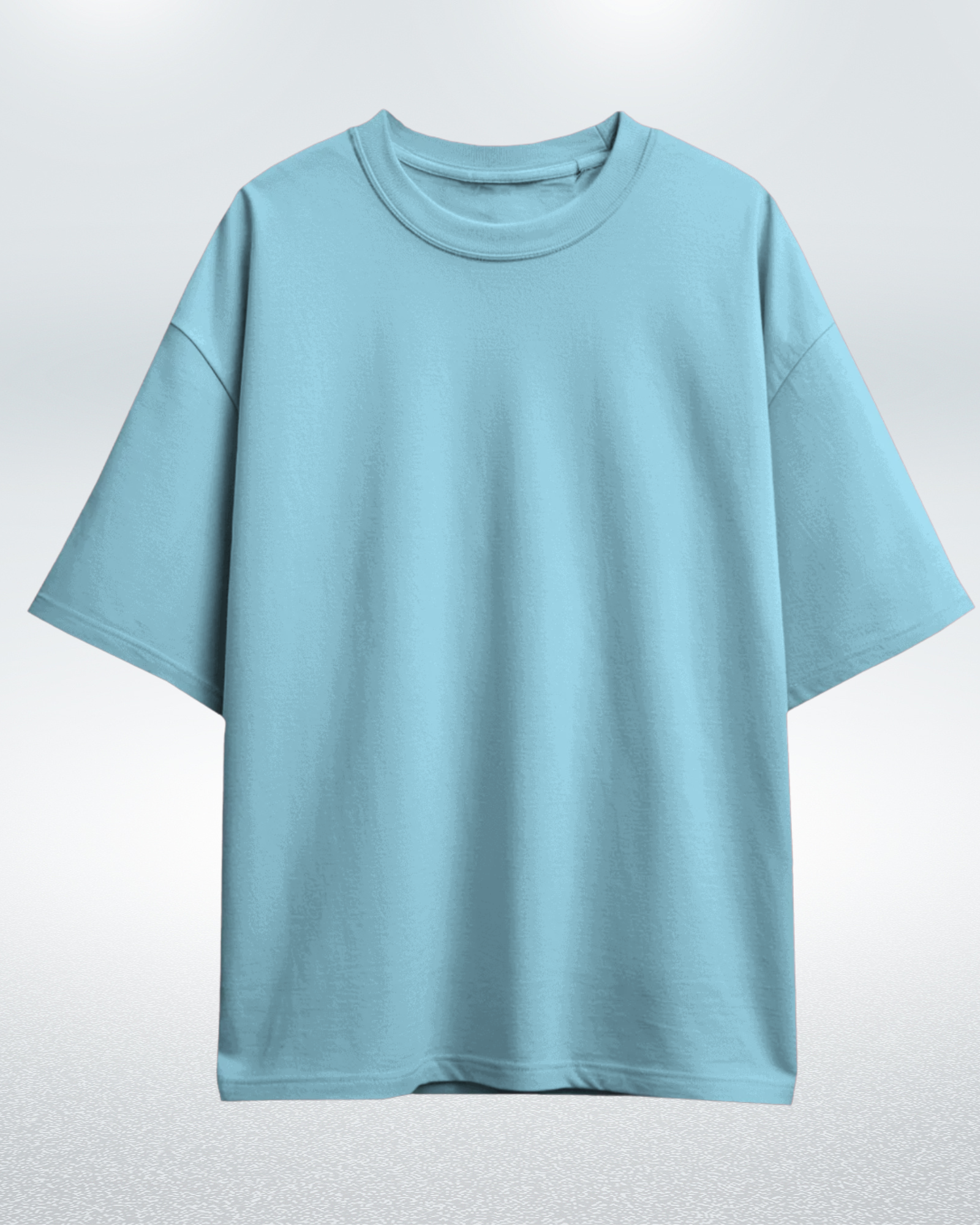 Baby Blue Basic Oversized T-shirt for Comfortable Fashion - Dorcus Wear