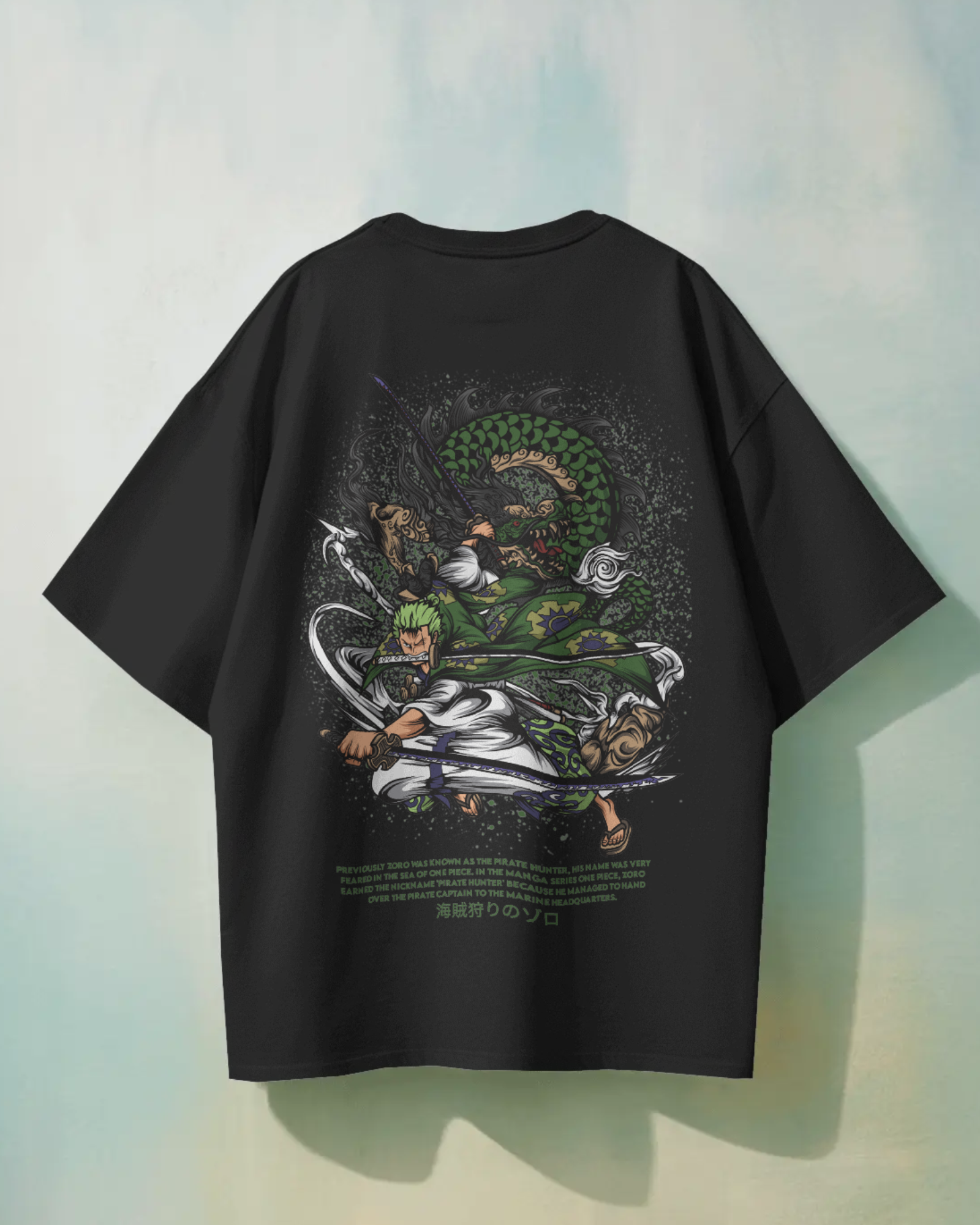 Roronoa Zoro T-shirt | One Piece | Premium Oversized T-shirt