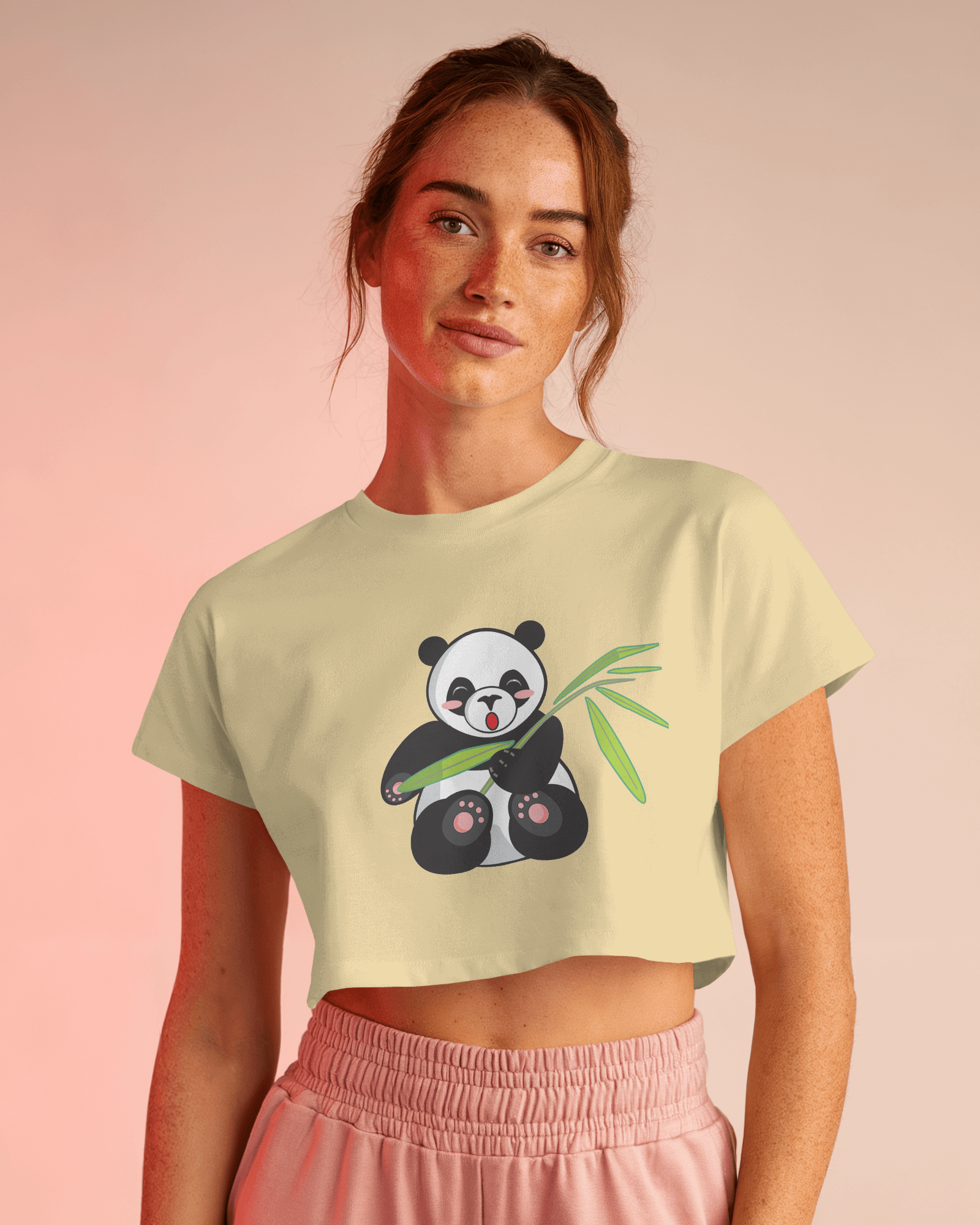 Panda Cuteness Overload | Crop Top - Dorcus Wear