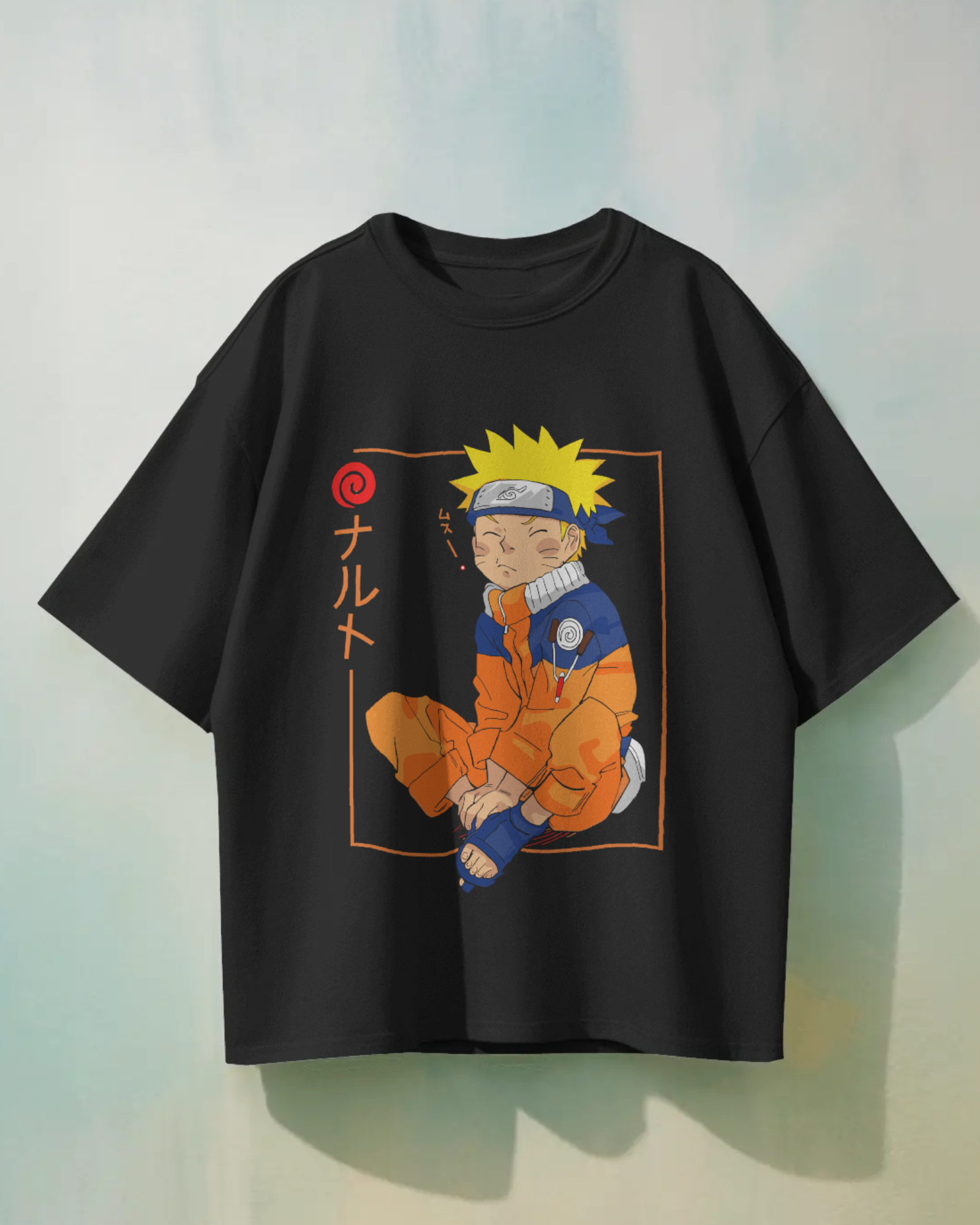 Sleepy Naruto T-Shirt - Premium Oversized Naruto Apparel
