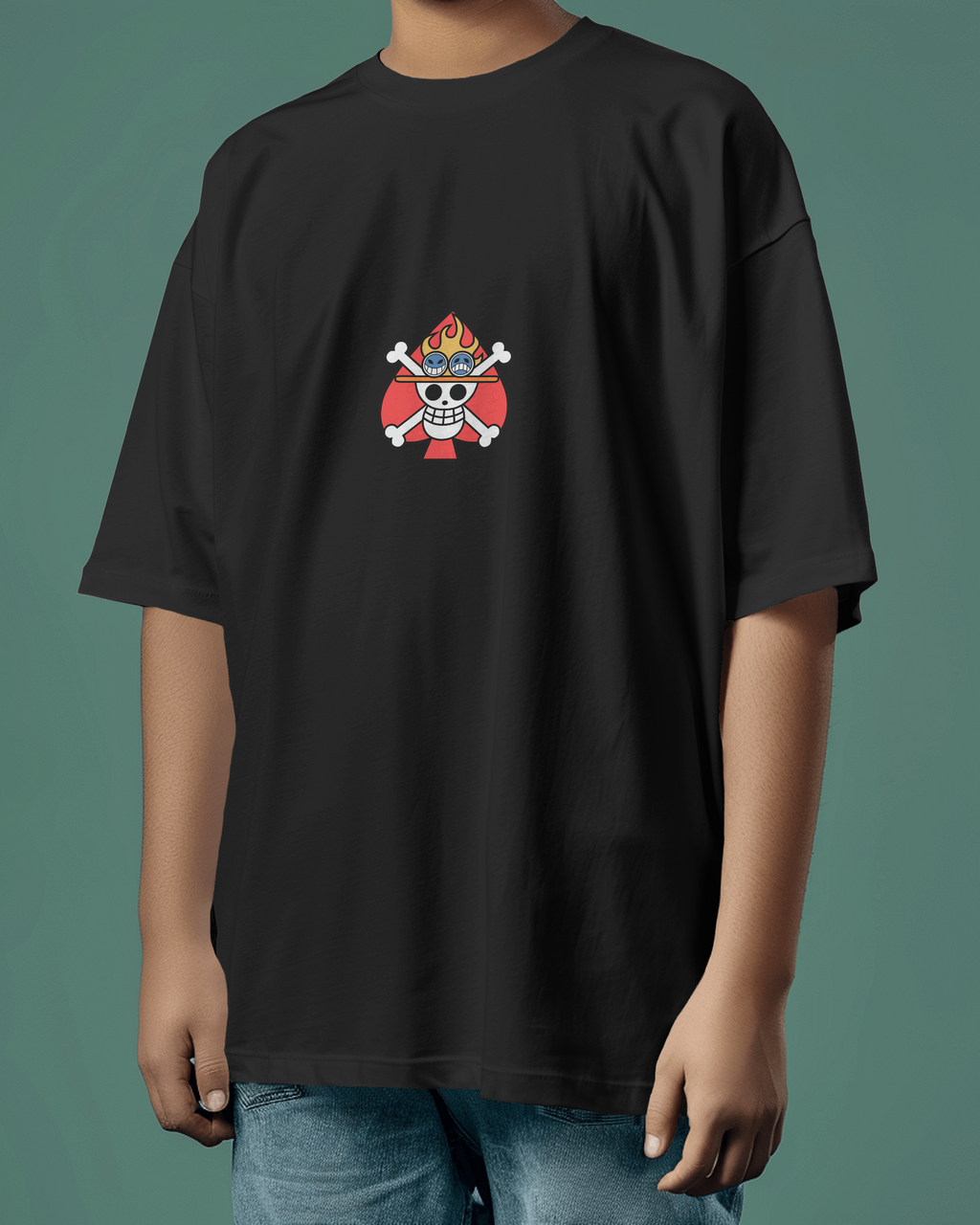 Portgas D Ace T-shirt | One Piece Premium Oversized T-shirt