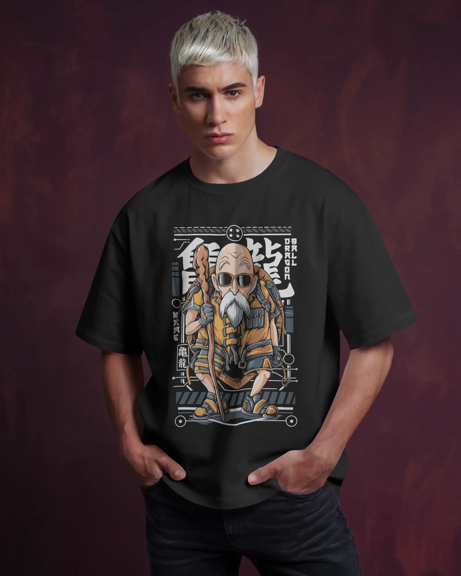 Roshi Dragon Ball Z T-shirt - Premium Oversized Design