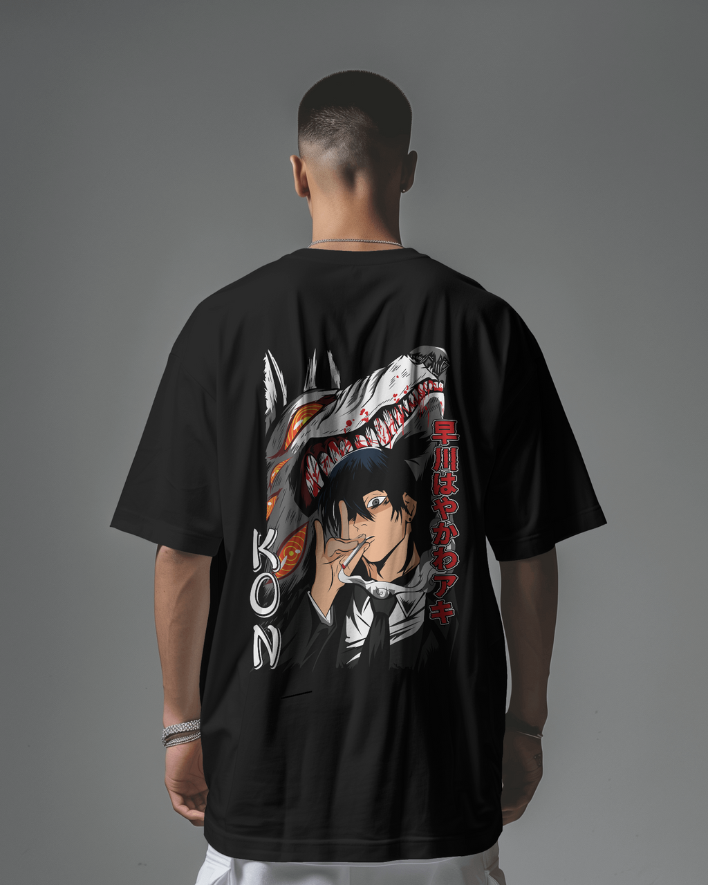 Kon The Fox Devil T-shirt | Chainsaw Man Premium Oversized T-shirt