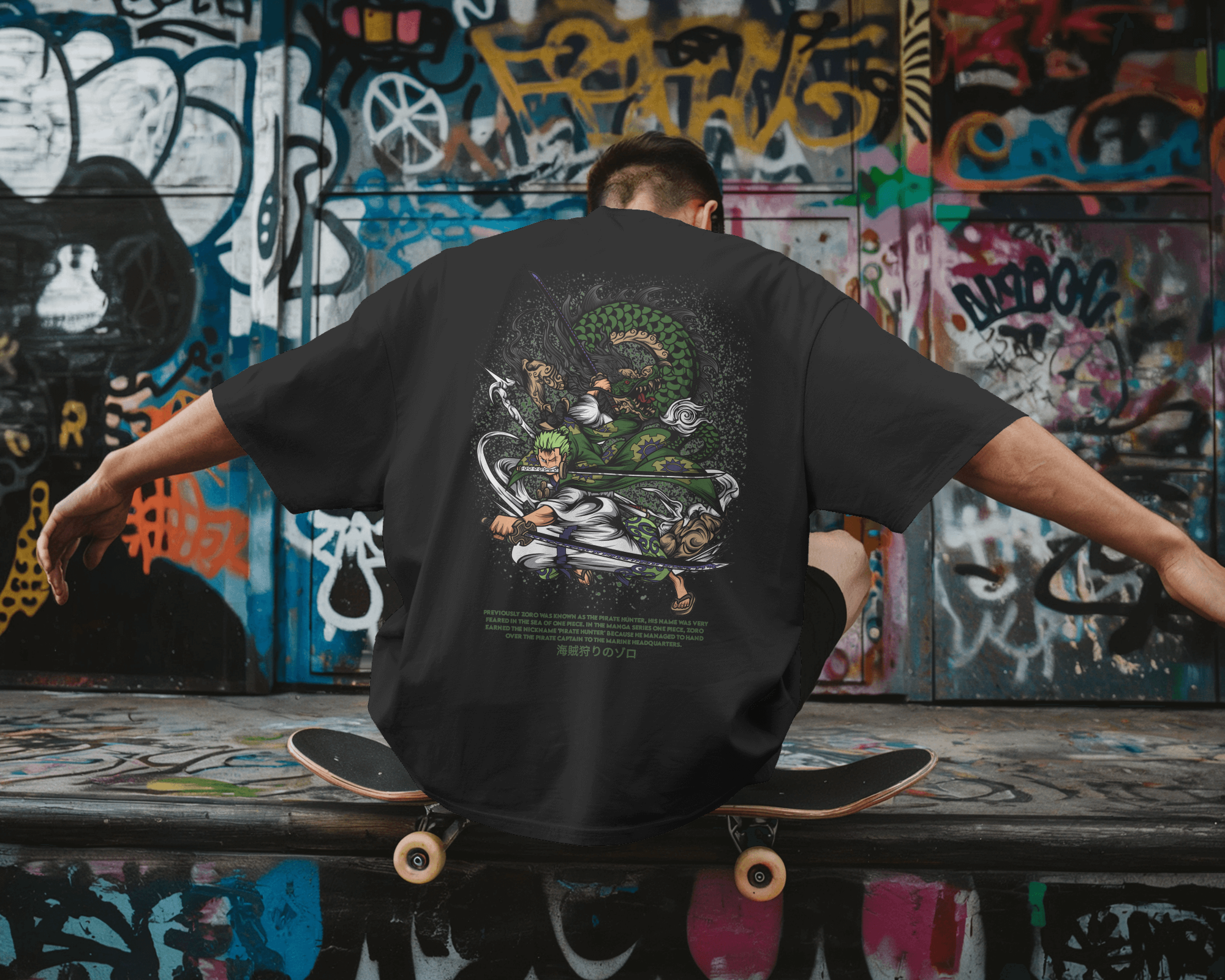 Roronoa Zoro T-shirt | One Piece | Premium Oversized T-shirt