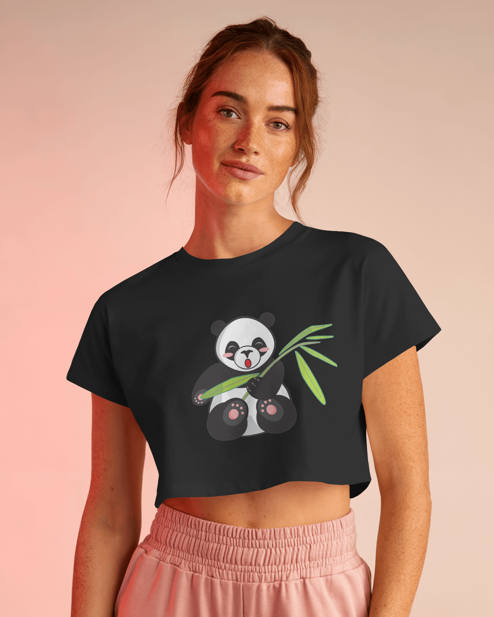 Panda Cuteness Overload | Crop Top - Dorcus Wear