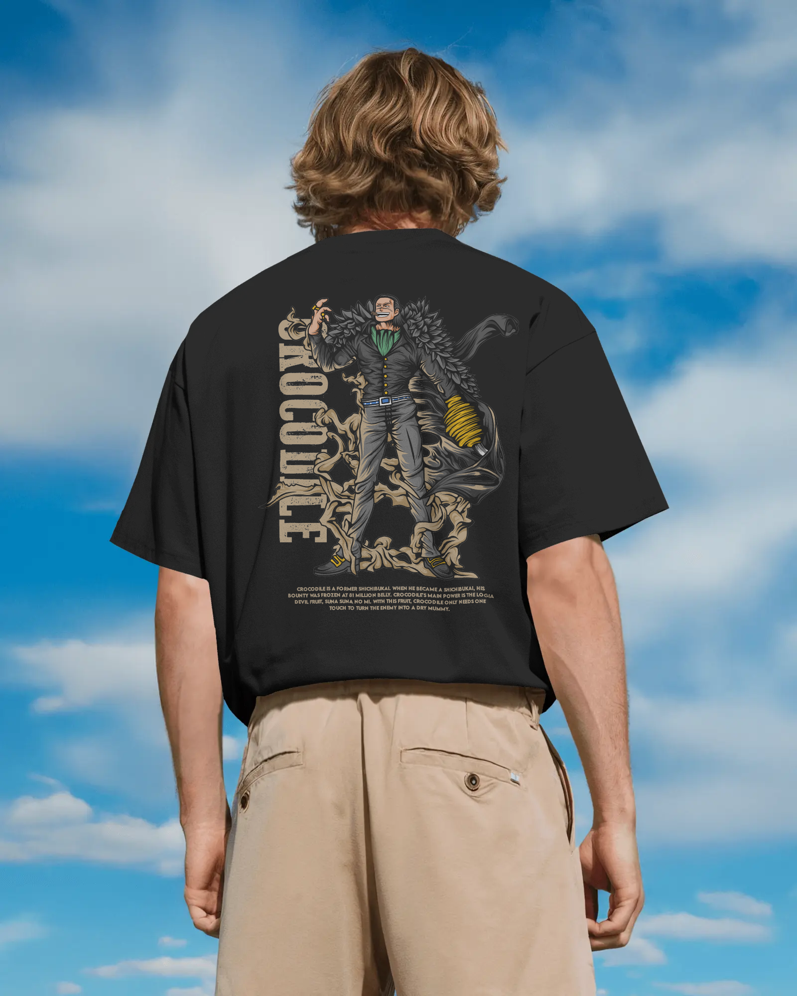 Sir Crocodile One Piece T-shirt | Premium Oversized T-Shirt