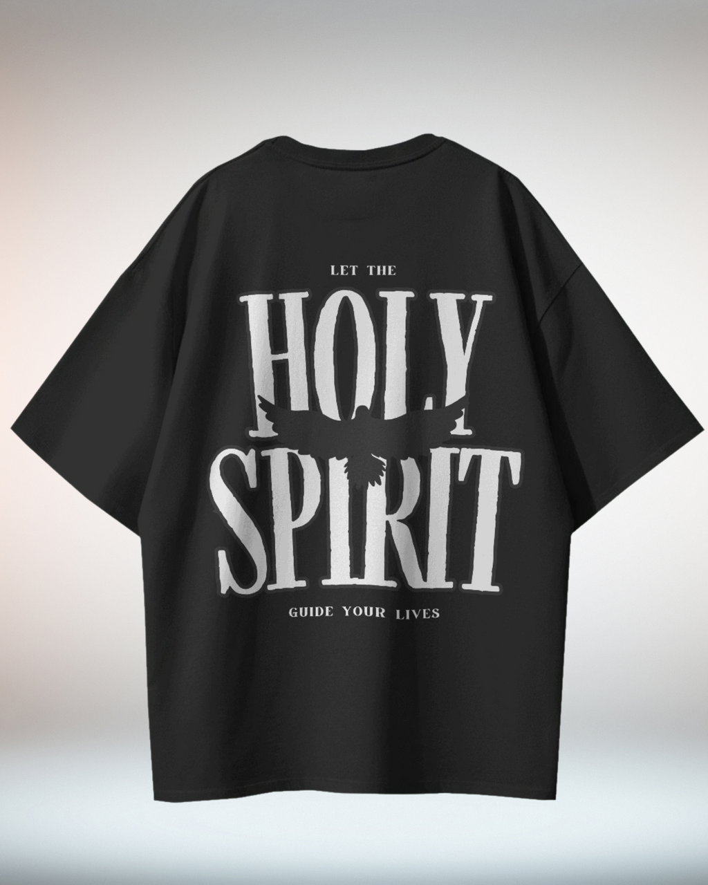Black White Minimal Typographic Christian Religious TShirt - Dorcus Wear