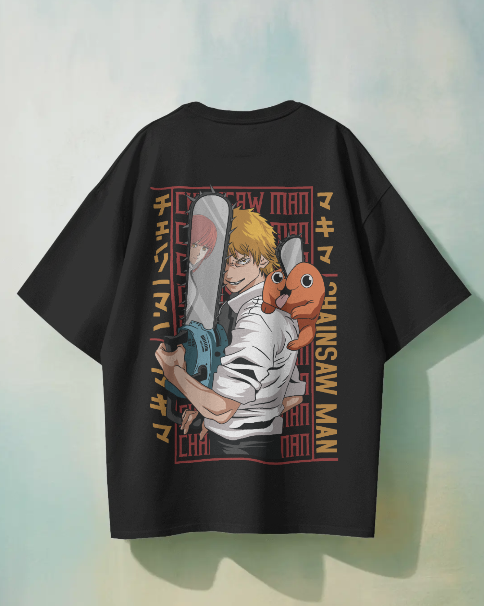 DENJI Chainsaw Man Premium Oversized T-shirt