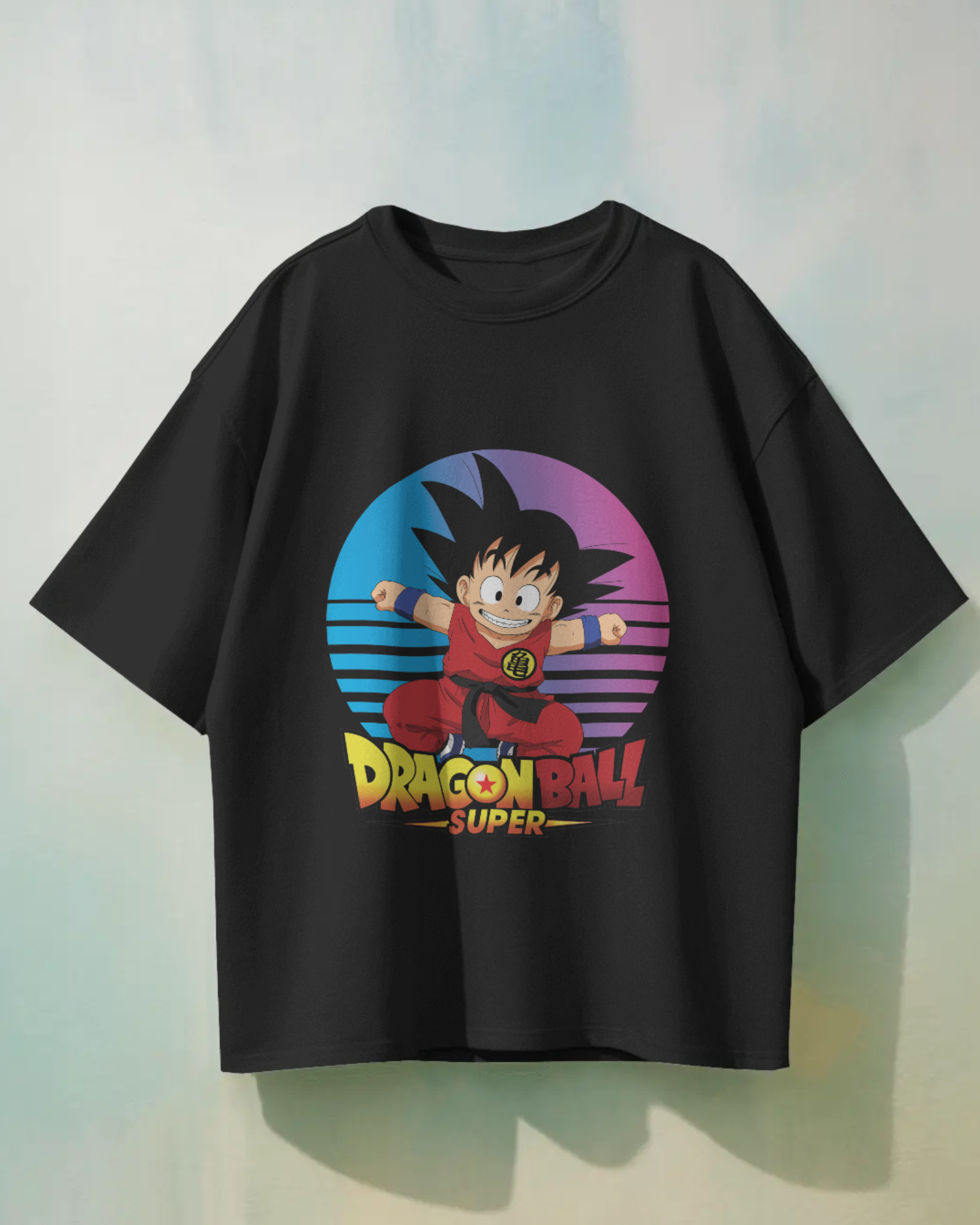 Retro Saiyan Kid Goku T-shirt | Dragon Ball Z Premium Oversized T-shirt