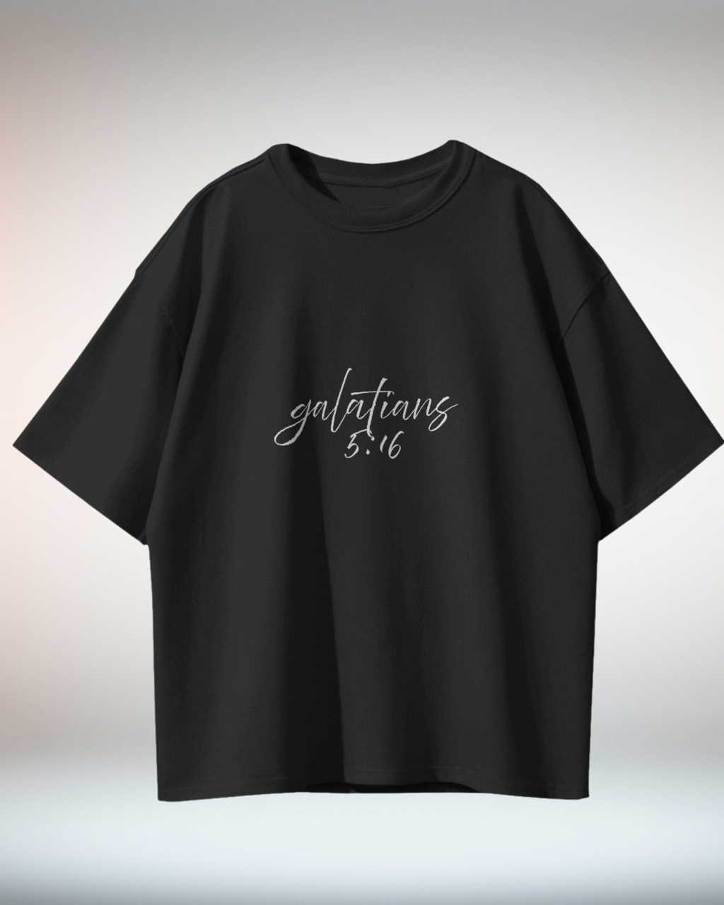 Black White Minimal Typographic Christian Religious TShirt - Dorcus Wear
