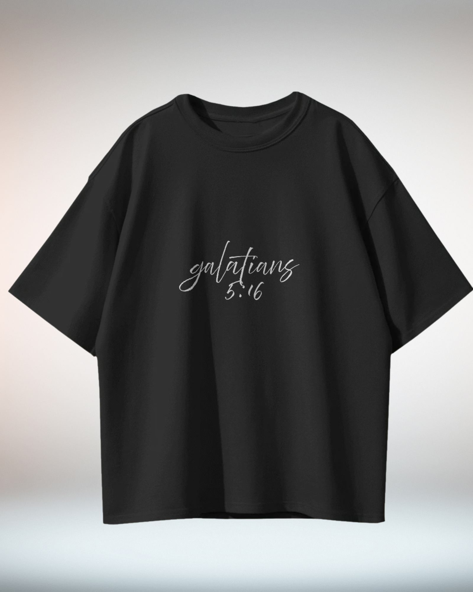 Black White Minimal Typographic Christian Religious TShirt - Dorcus Wear