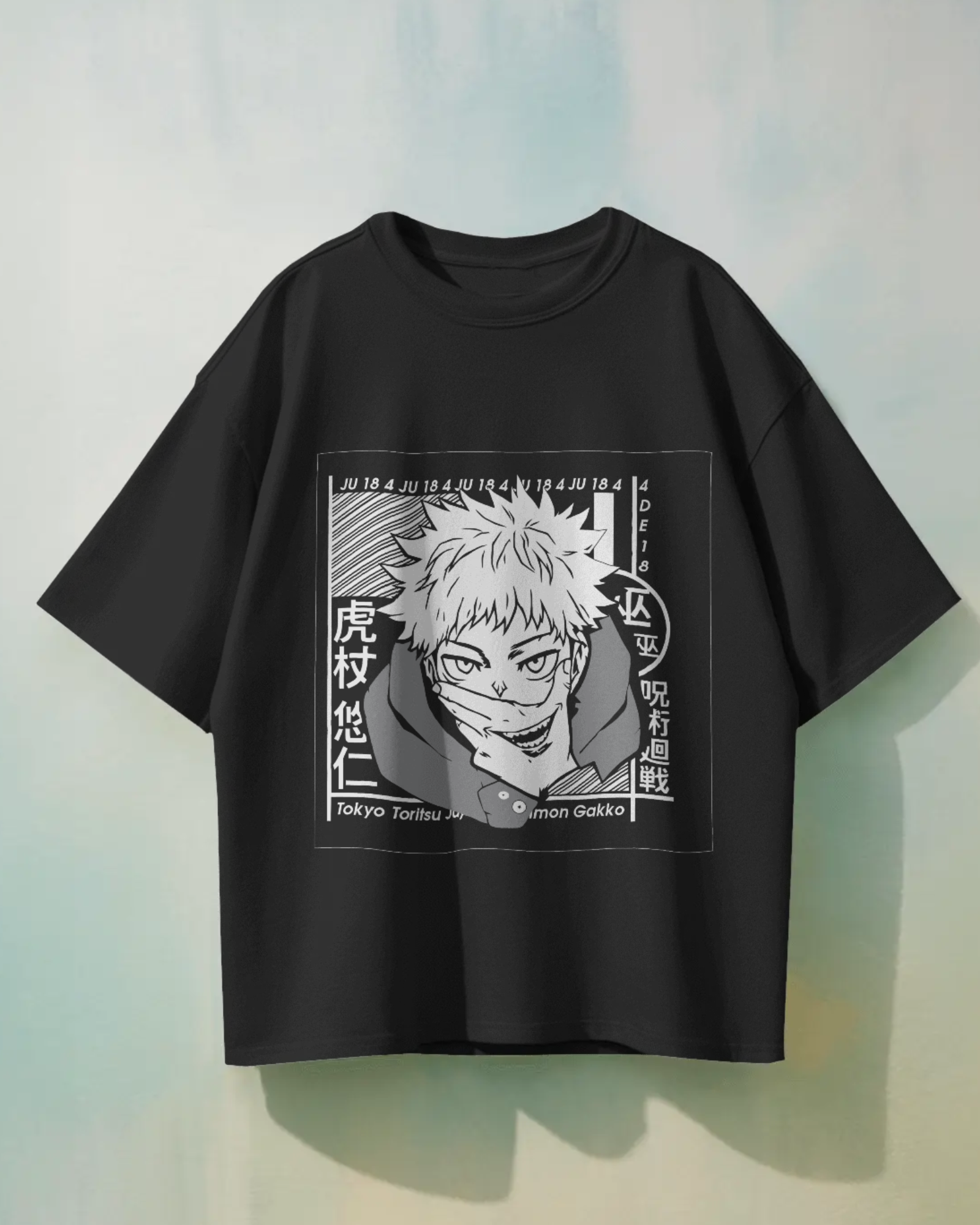 Cursed Energy Itadori Yuji T-Shirt | Premium Oversized Jujutsu Kaisen Tee